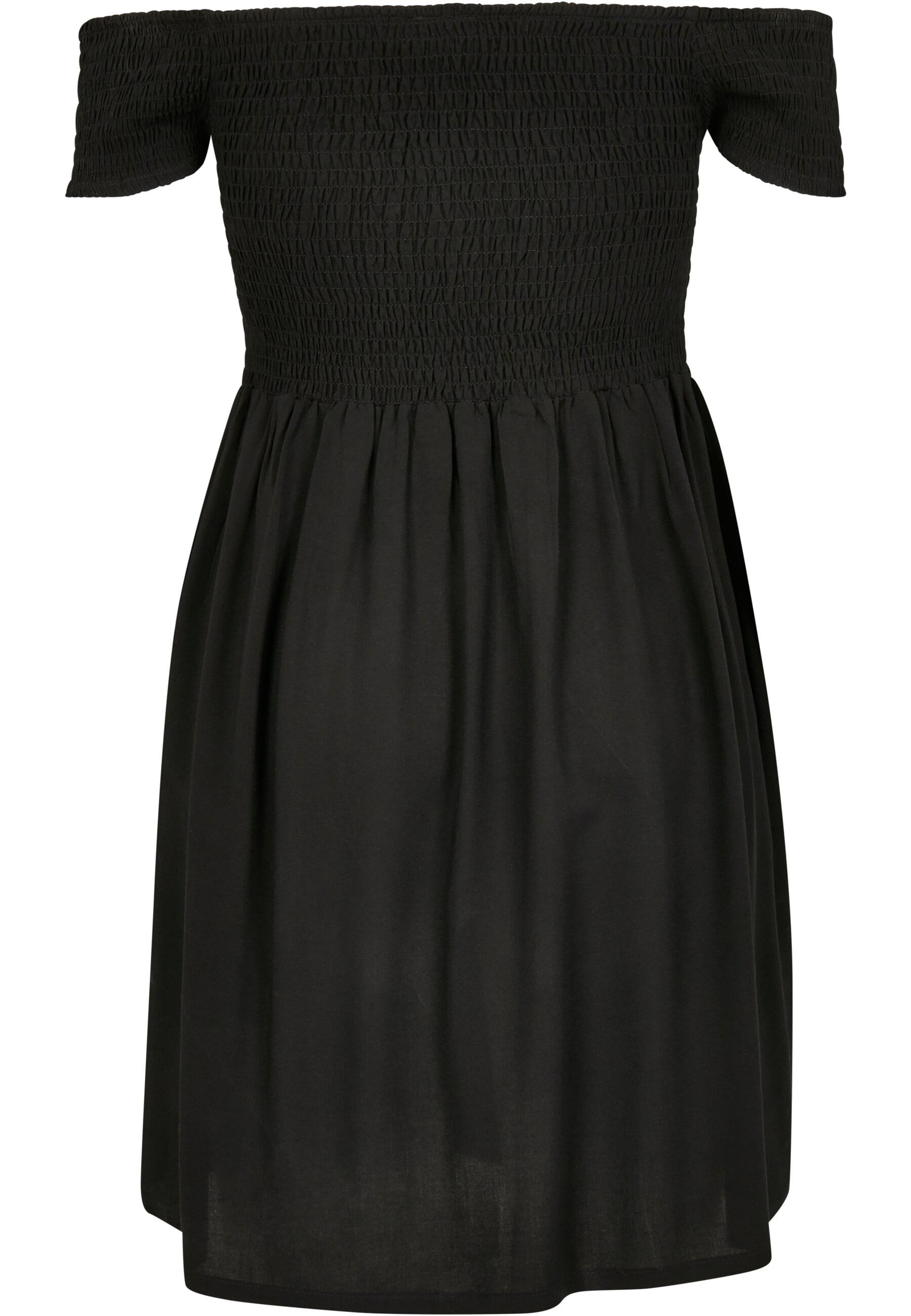 URBAN CLASSICS Shirtkleid »Urban Classics Damen Ladies Smoked Off Shoulder Dress«, (1 tlg.)