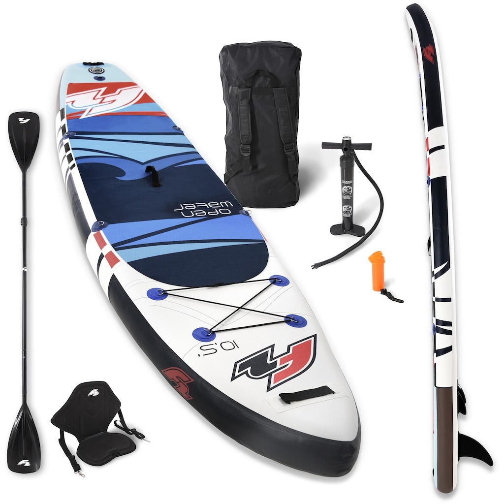 F2 SUP-Board »Open Water mit Sitz + Wendepaddel«, (mit Paddel und Sitz)