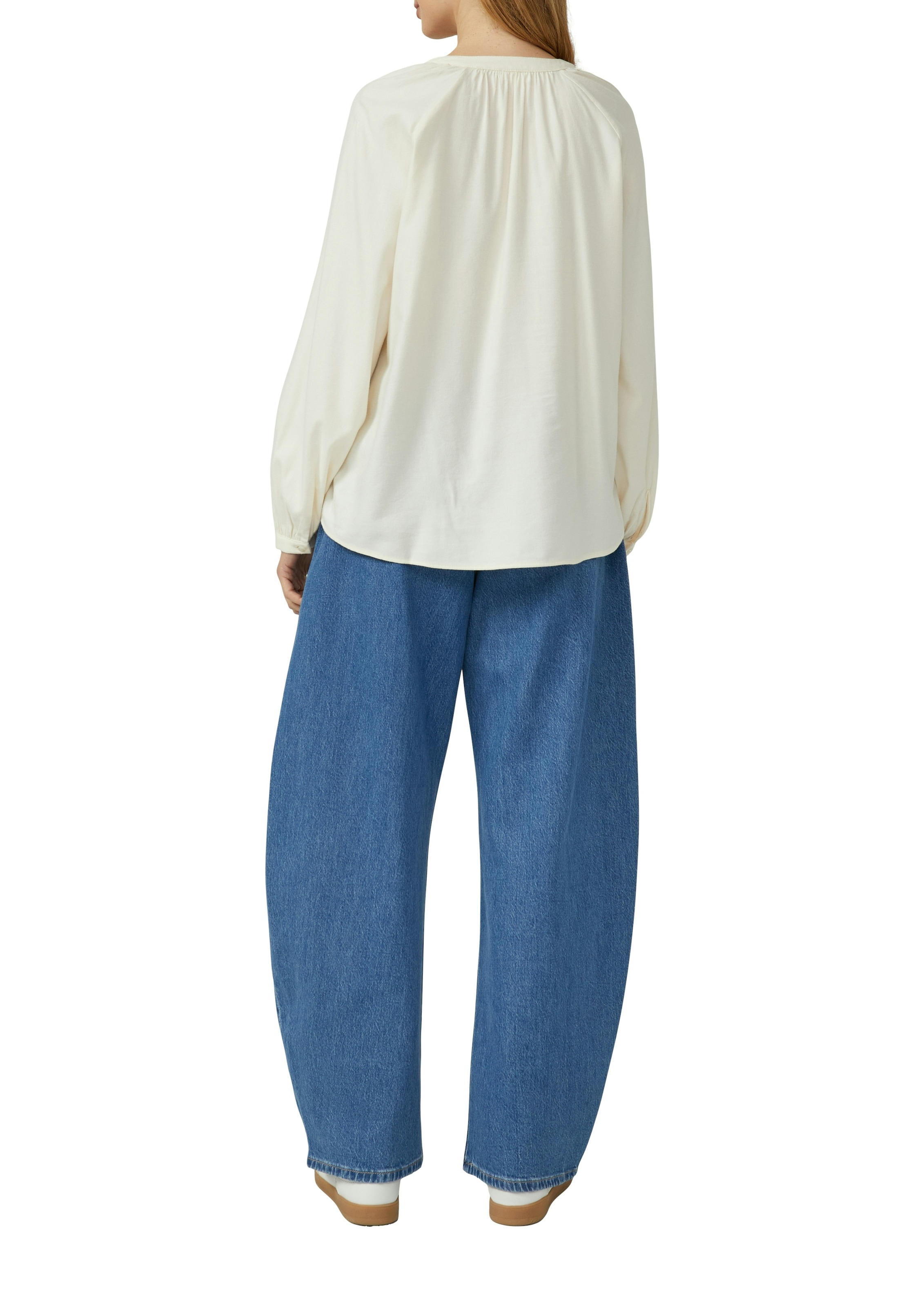 s.Oliver Flanellbluse mit Raffung