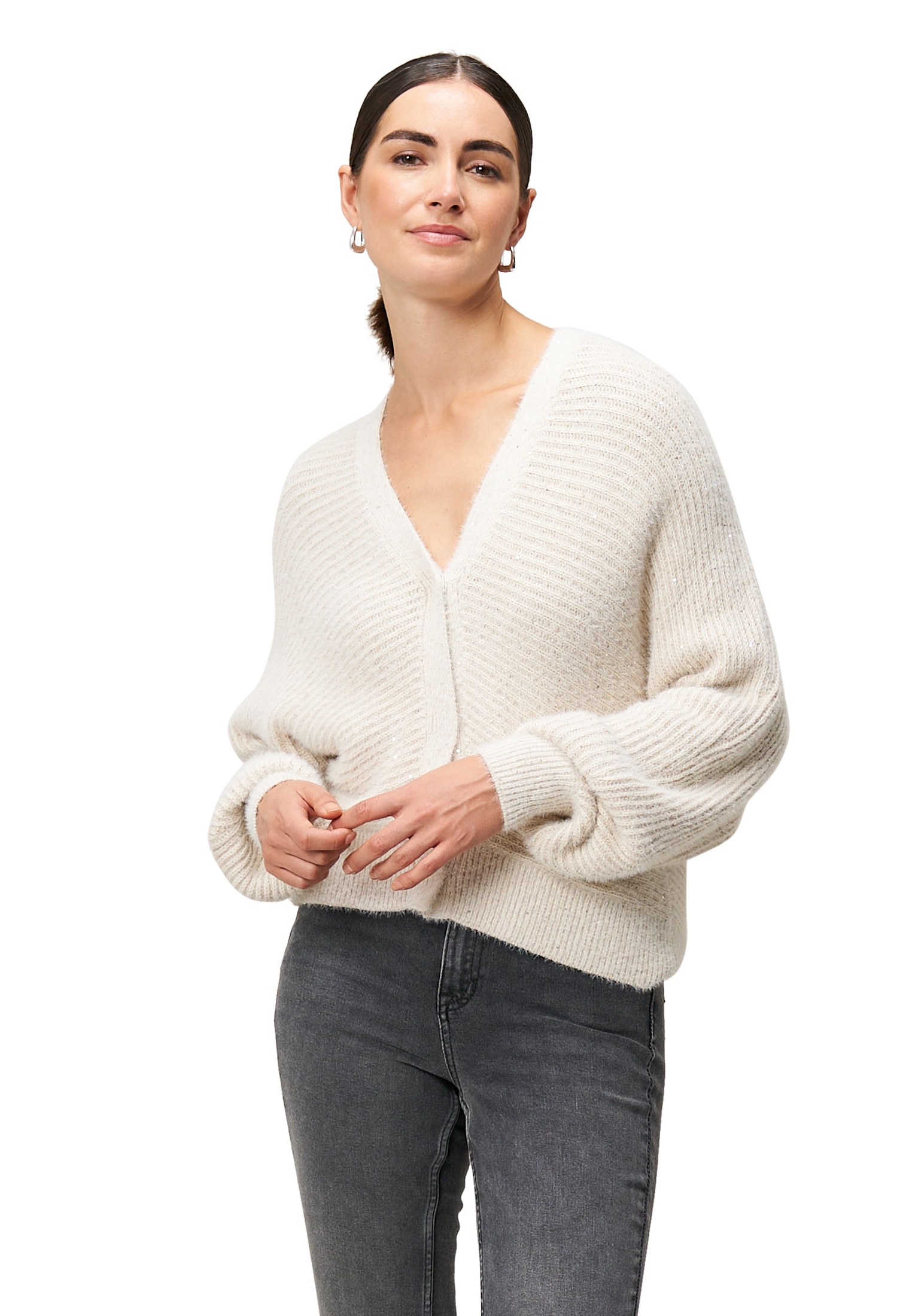 Zero Strickpullover "Damen mit Pailletten" 1 Stk. Pailletten günstig online kaufen
