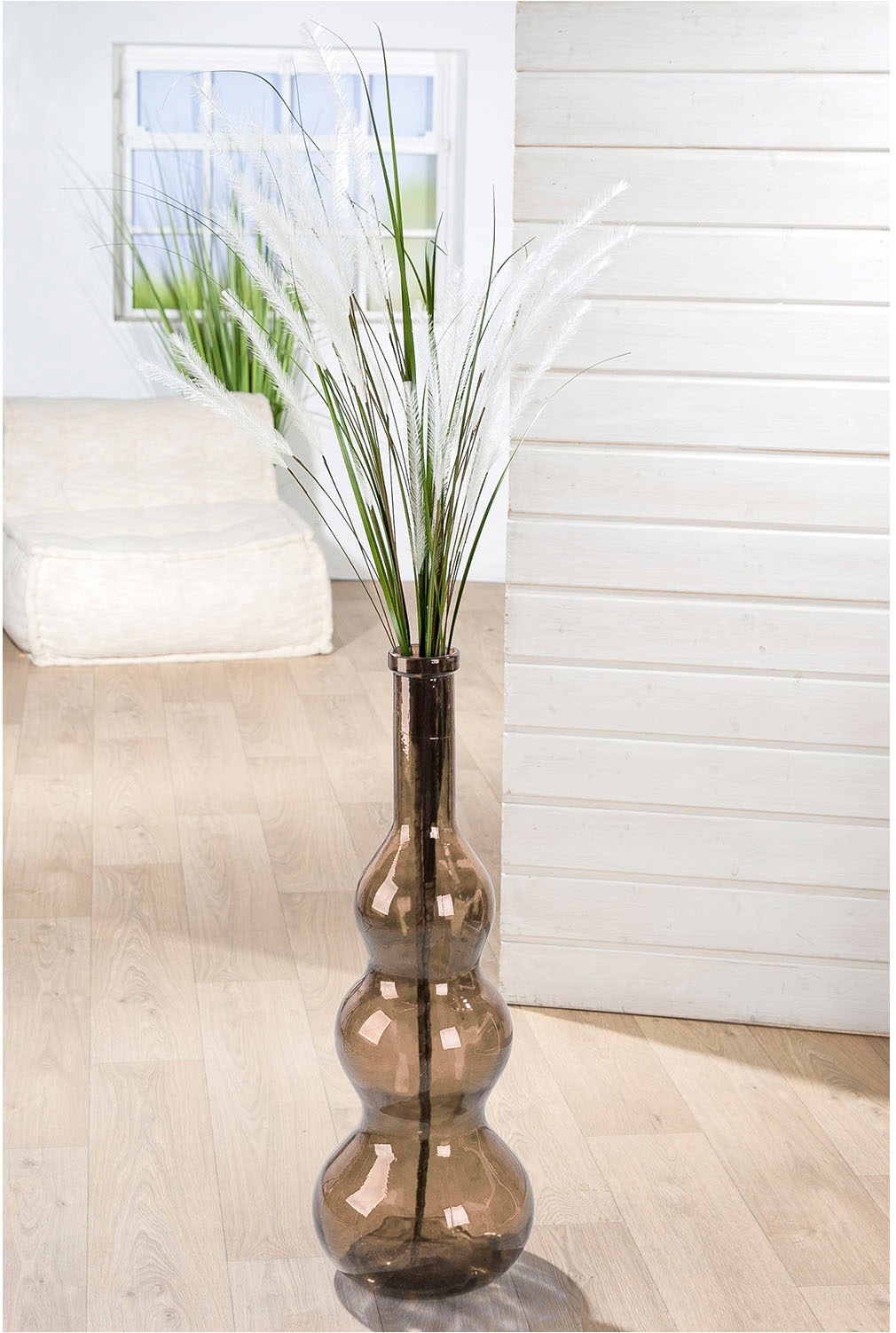 GILDE Bodenvase "Bodenvase bauchig "Balleros" braun" günstig online kaufen