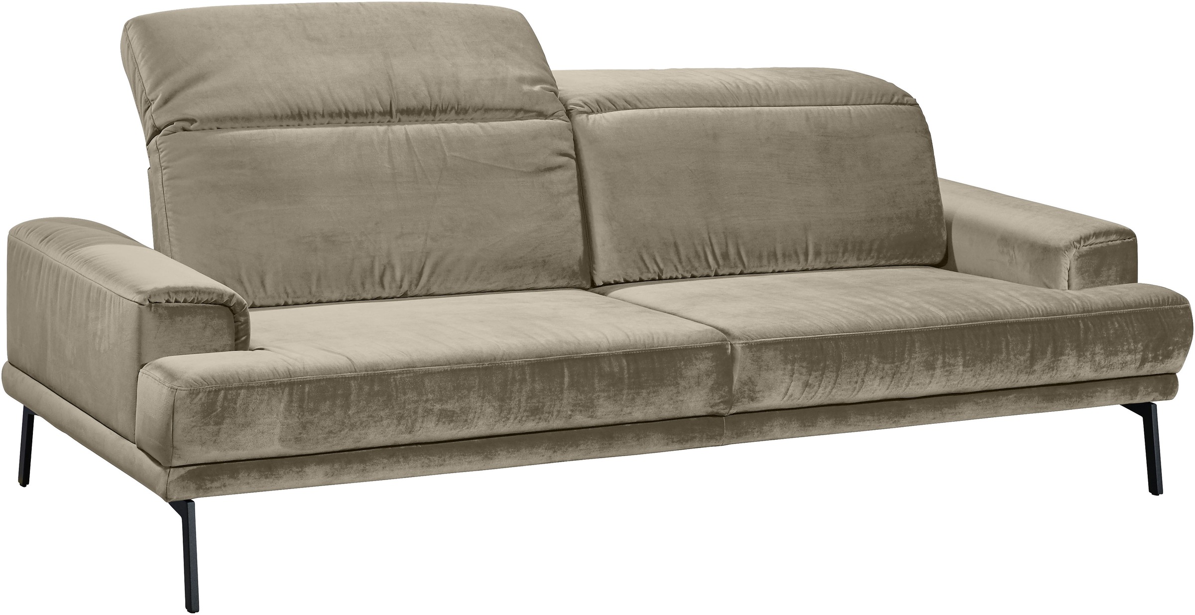 Musterring 3-Sitzer »MR 4580«, inkl. Kopf- und Sitztiefenverstellung, Fuß schwarz, B228 x T103 cm