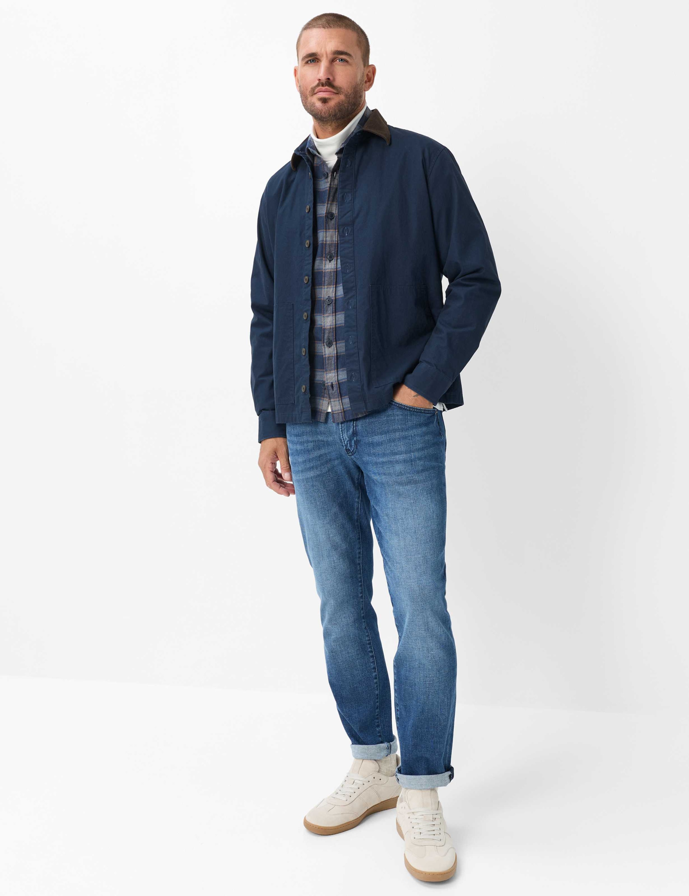 Brax Langarmhemd »Style KAY« Flanell: Overshirt aus reiner Baumwolle