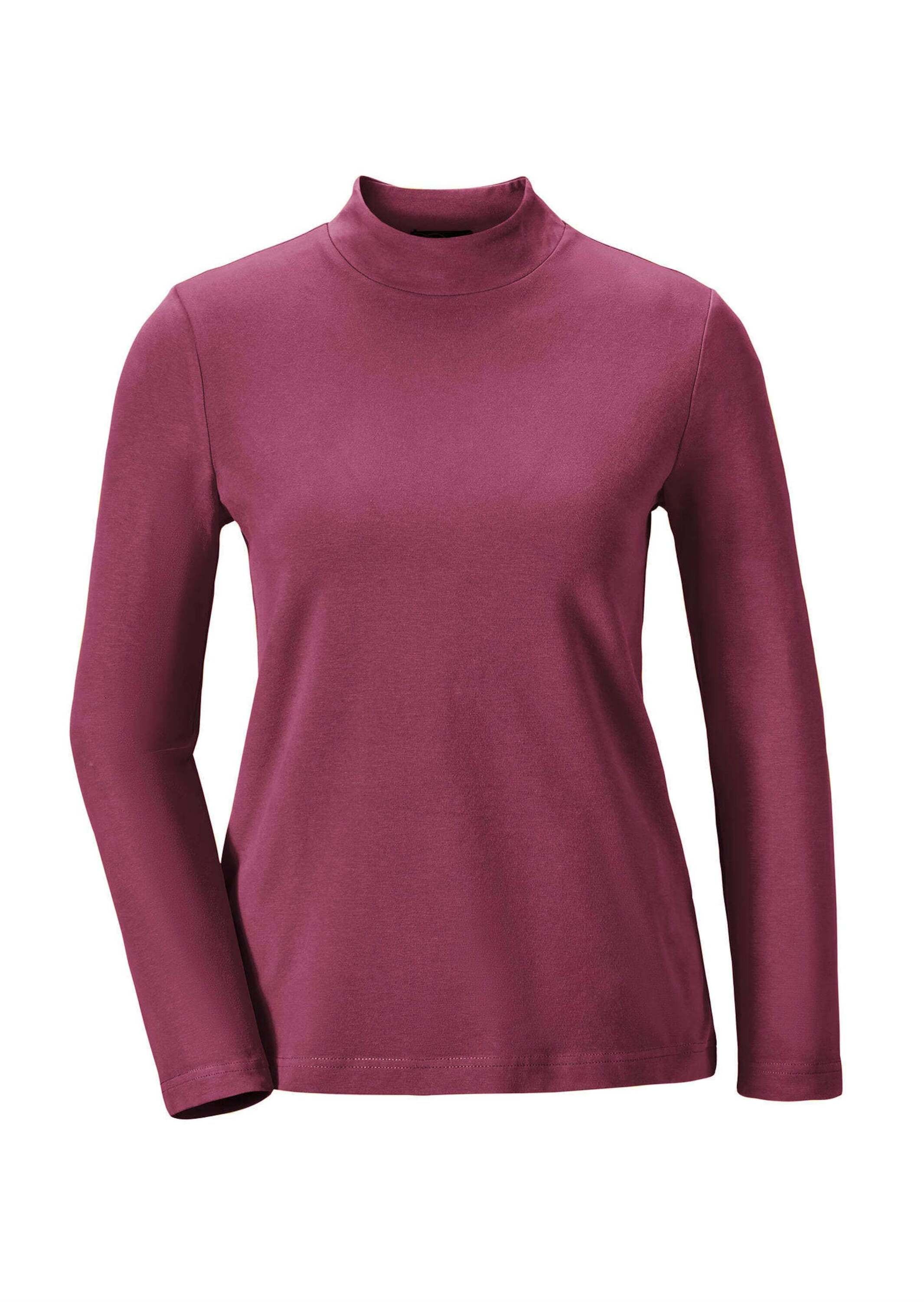 GOLDNER Longpullover "Stehkragenshirt mit Langarm" Ohne günstig online kaufen