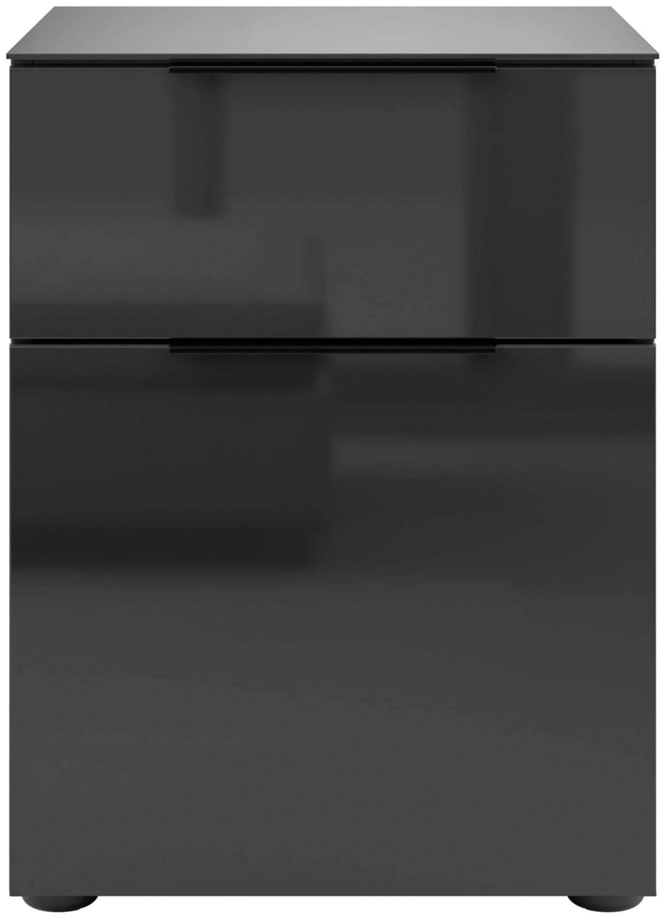 Manjana Möbel Nachtkommode "Nachtkommode mit Chrom oder Schwarz matten Meta günstig online kaufen