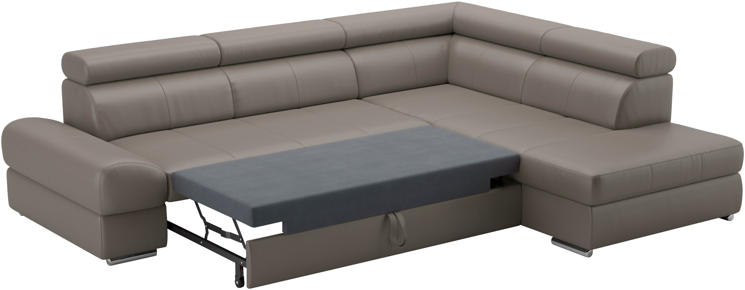 sit&more Ecksofa »Broadway L-Form«, mit verstellbaren Kopfteilen, wahlweise mit Bettfunktion