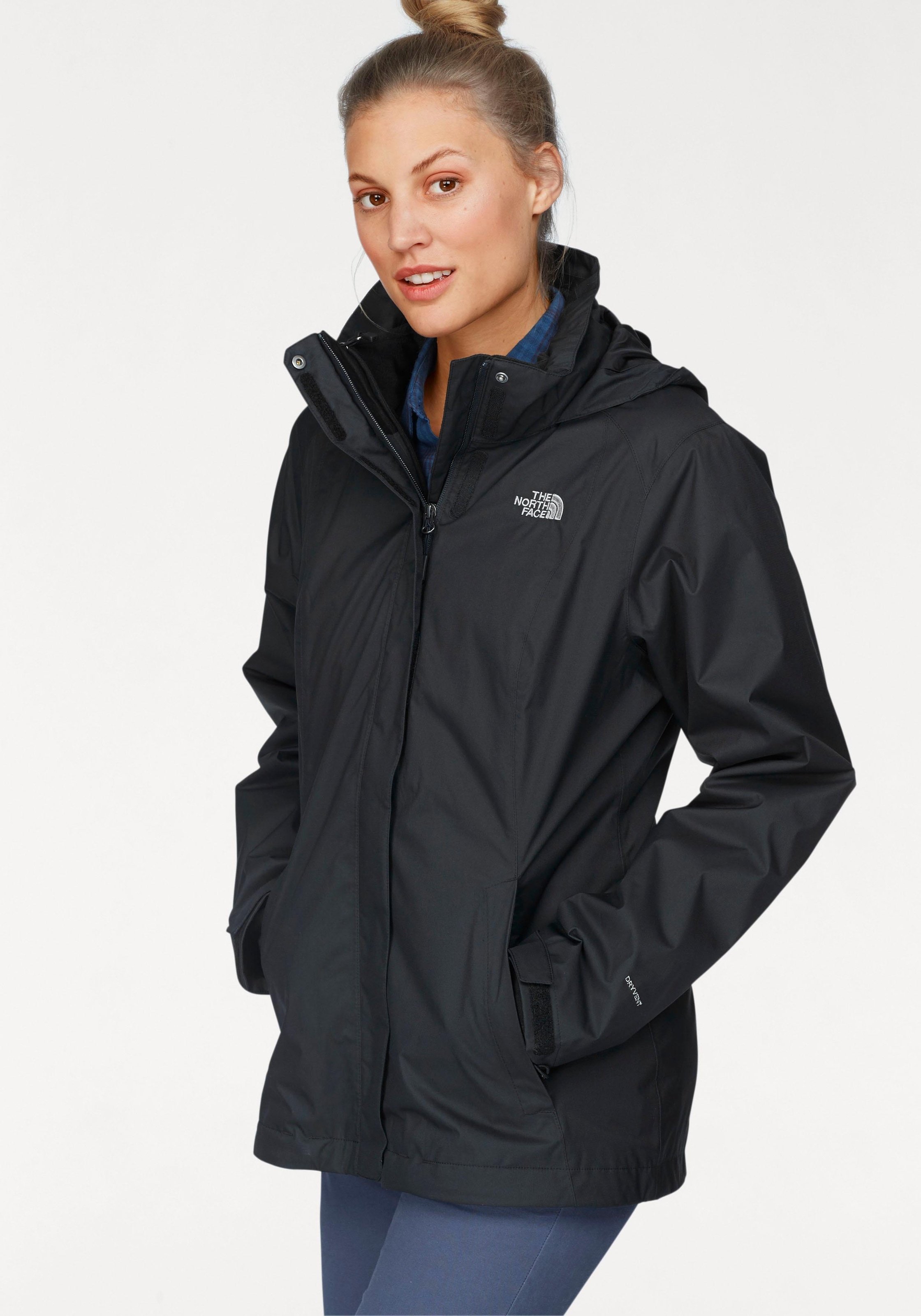 The North Face 3-in-1-Funktionsjacke »EVOLVE II TRICLIMATE«, (2 St.), mit Kapuze, Wasserdicht & Windabweisend & Atmungsaktiv