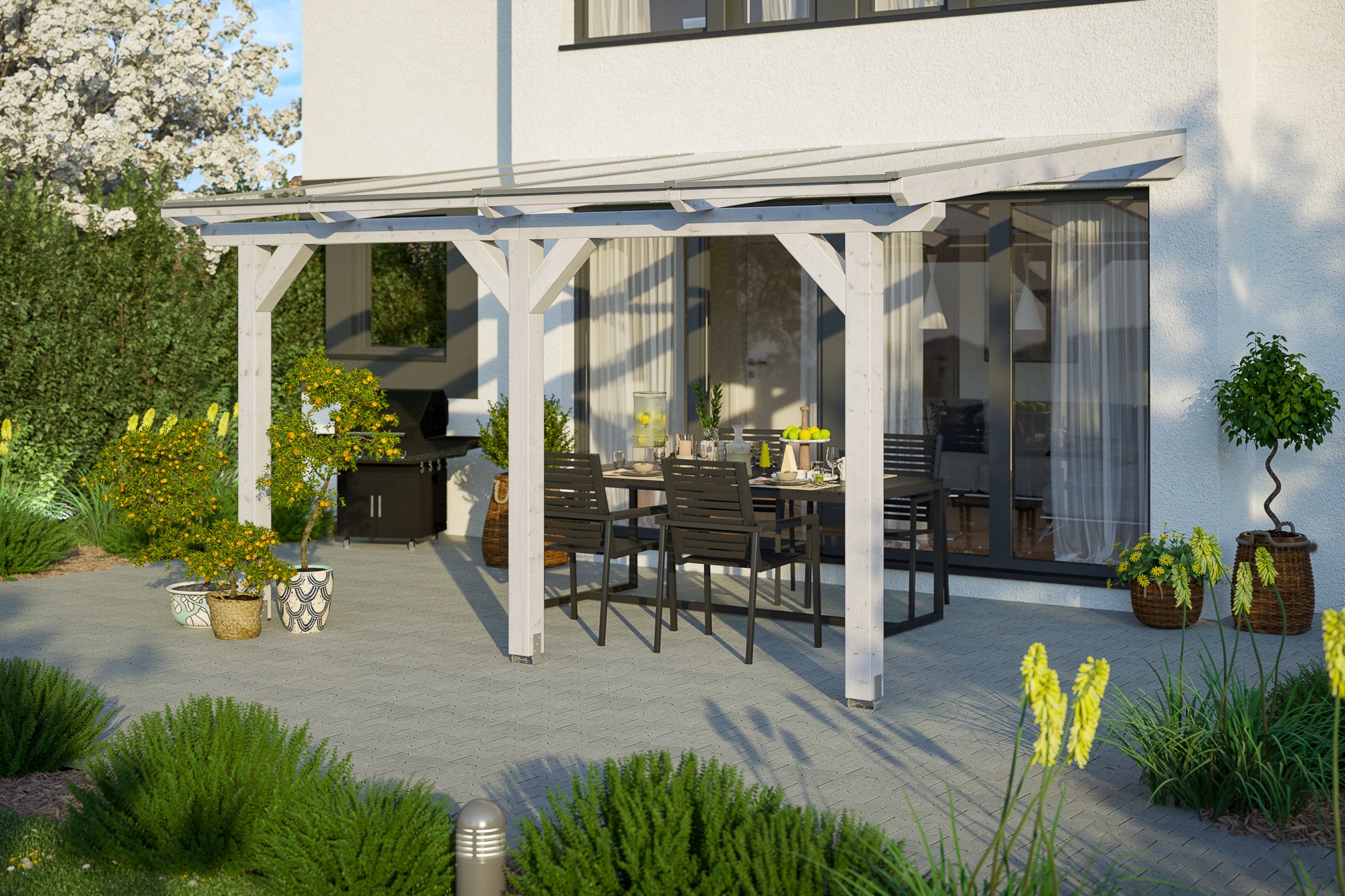 Skanholz Terrassendach »Andria«, Leimholz