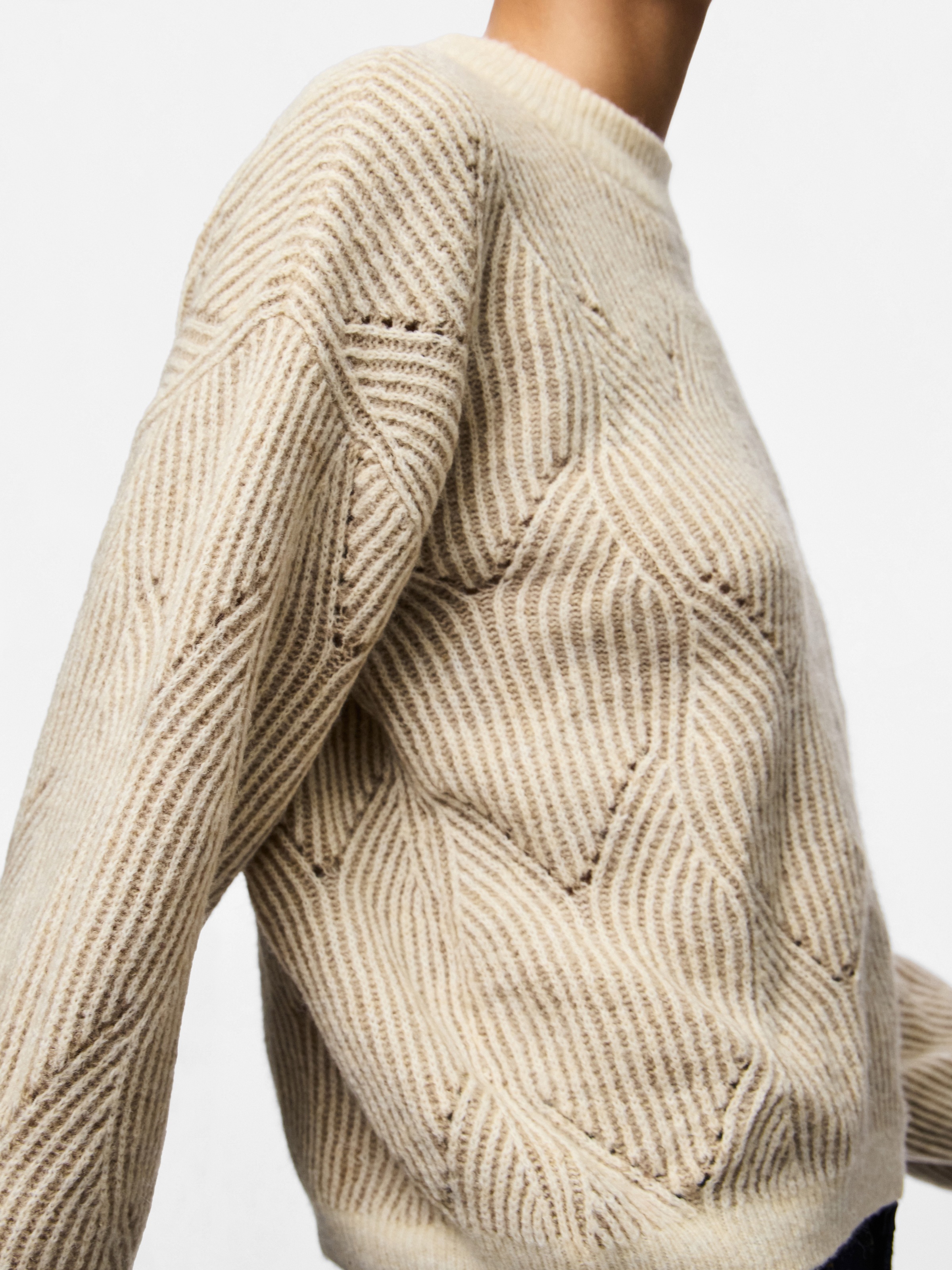 pieces Rundhalspullover »PCJENNA LS O-NECK KNIT NOOS BC«