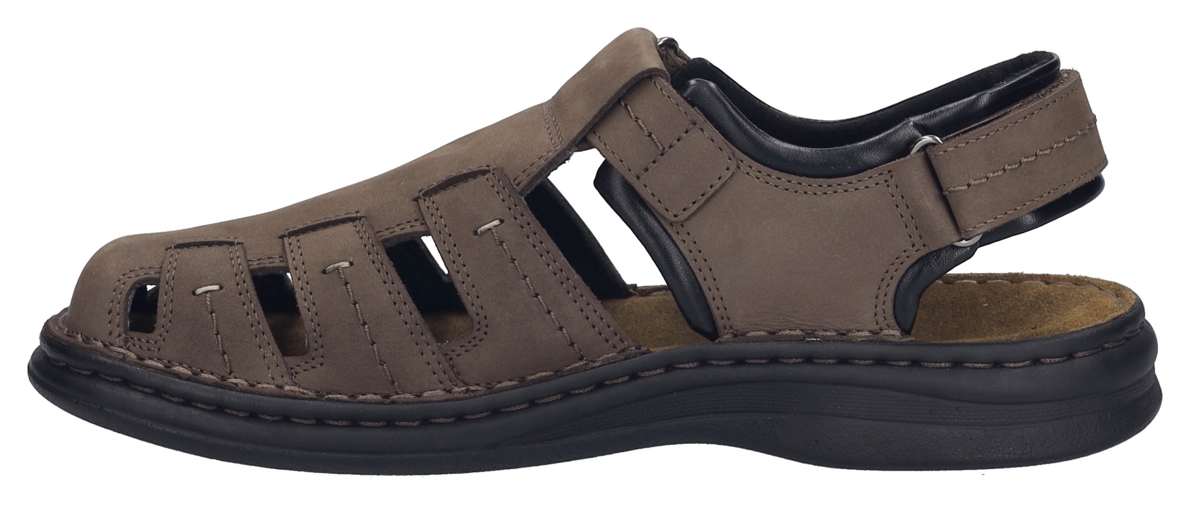Josef Seibel Sandale »Max 92«, Bäckersandale, Komfortschuh, Klettschuh in weiter Form