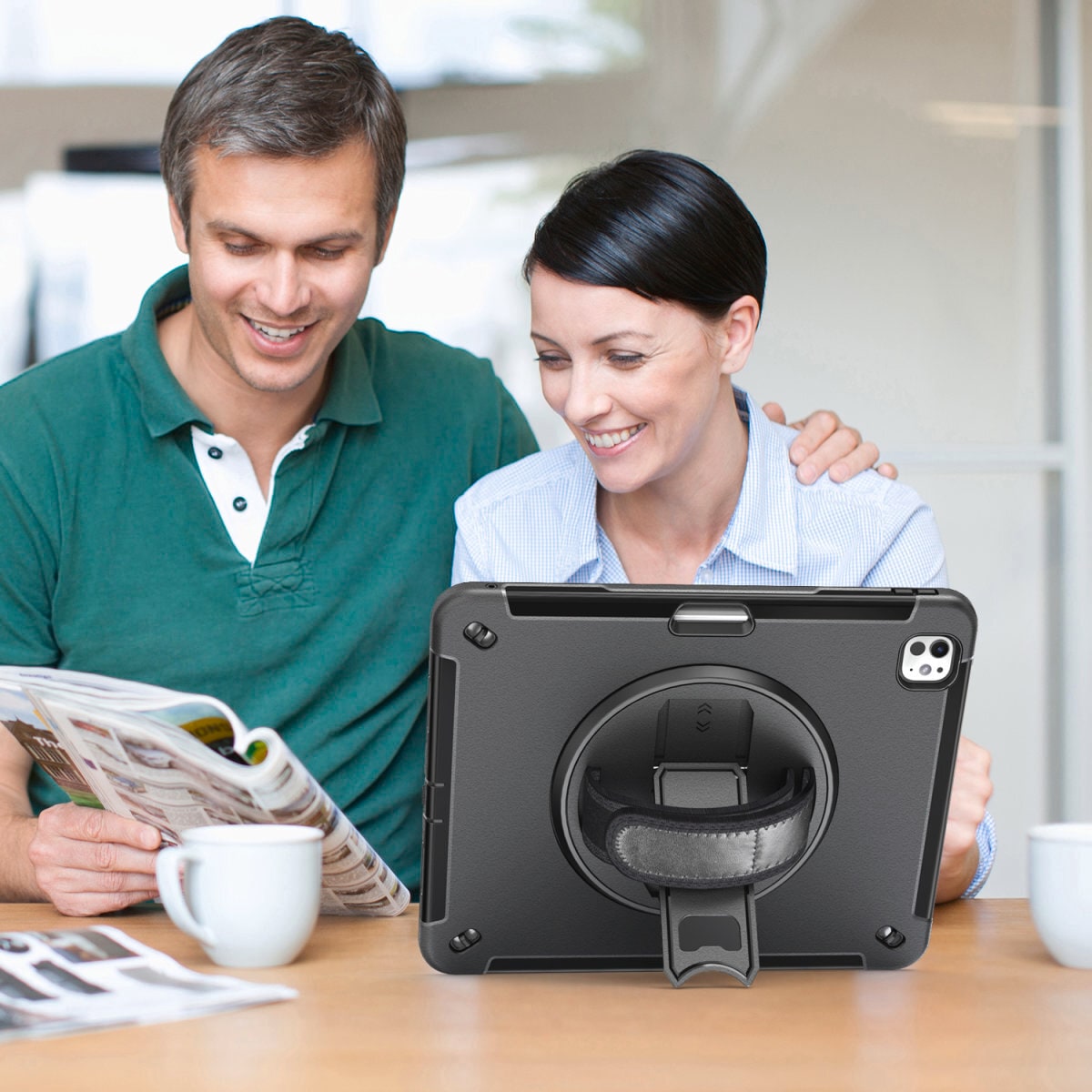 4smarts Tablet-Hülle »Rugged Case GRIP für Apple iPad Pro 13 (M4, 2024)«, Backcover, Schutzhülle, Handyschutzhülle, Case, Schutzcase, stoßfest