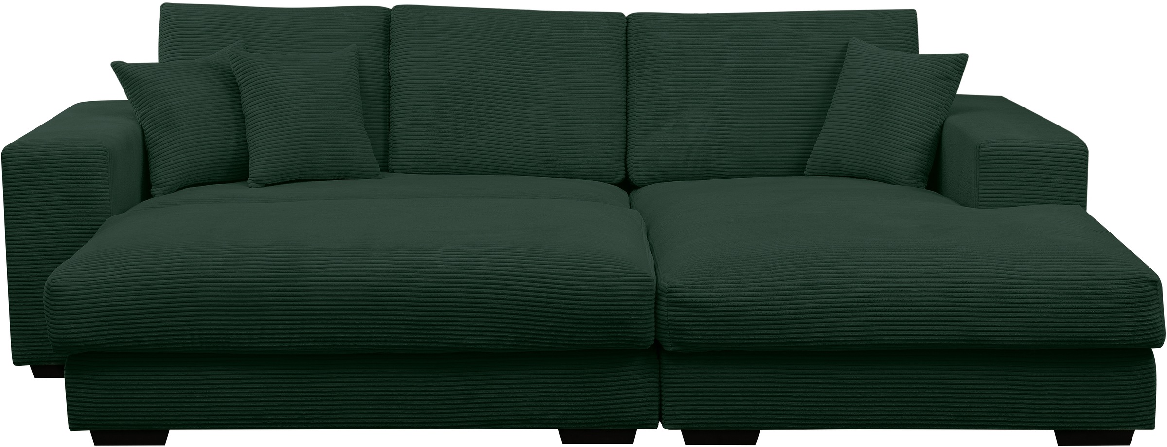 WERK2 Polstergarnitur "Eden L-Form + Hocker. Mega Couch Breite 286cm, Cord" günstig online kaufen