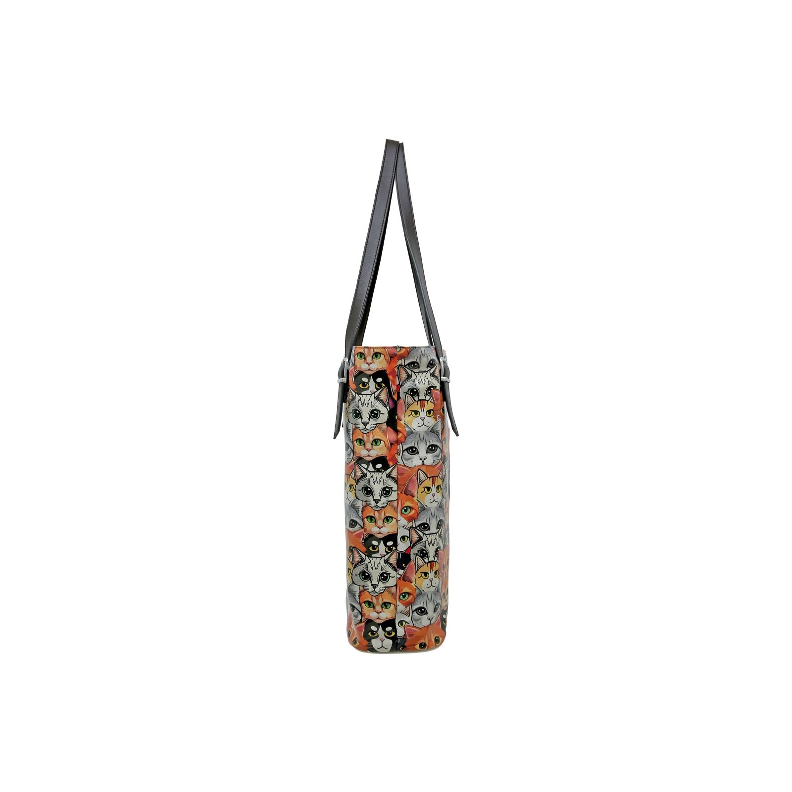 DOGO Umhängetasche »Damen Tall Bag Cat Audience Vegan Damen Handtaschen (Fashion) /«, Vegan