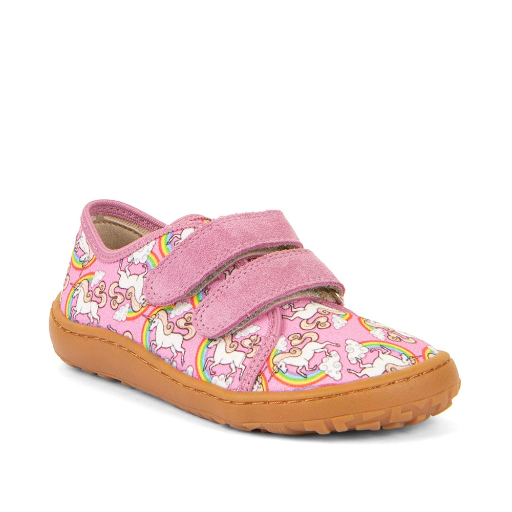 froddo Barfußschuh "BAREFOOT CANVAS" Sneaker, Klettschuh mit Baumwollfutter, Klett-Hausschuh