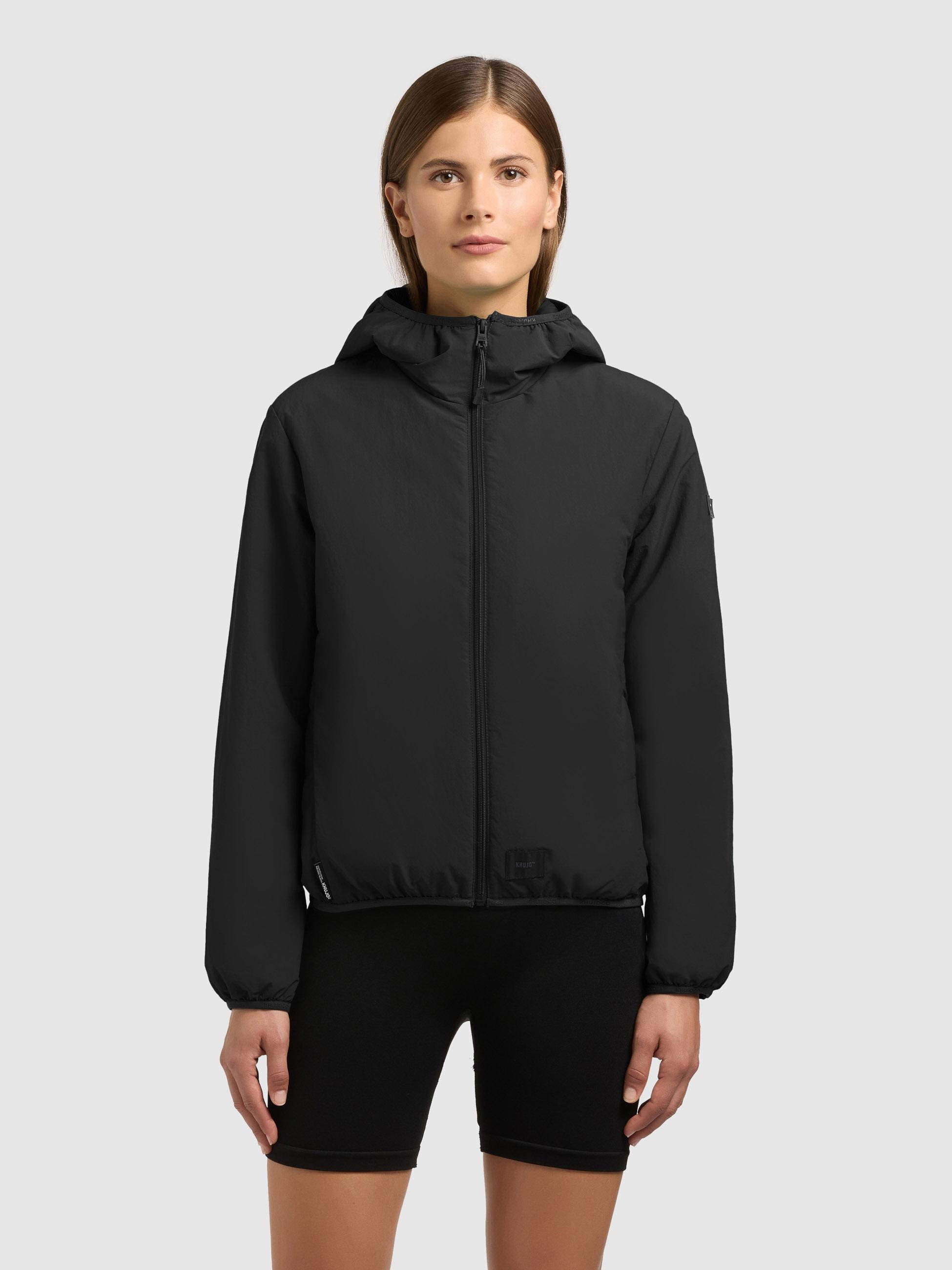 khujo Outdoorjacke »Shelly2« 2 Stk. tlg. mit Kapuze packbare Damen Übergangsjacke mit Tasche
