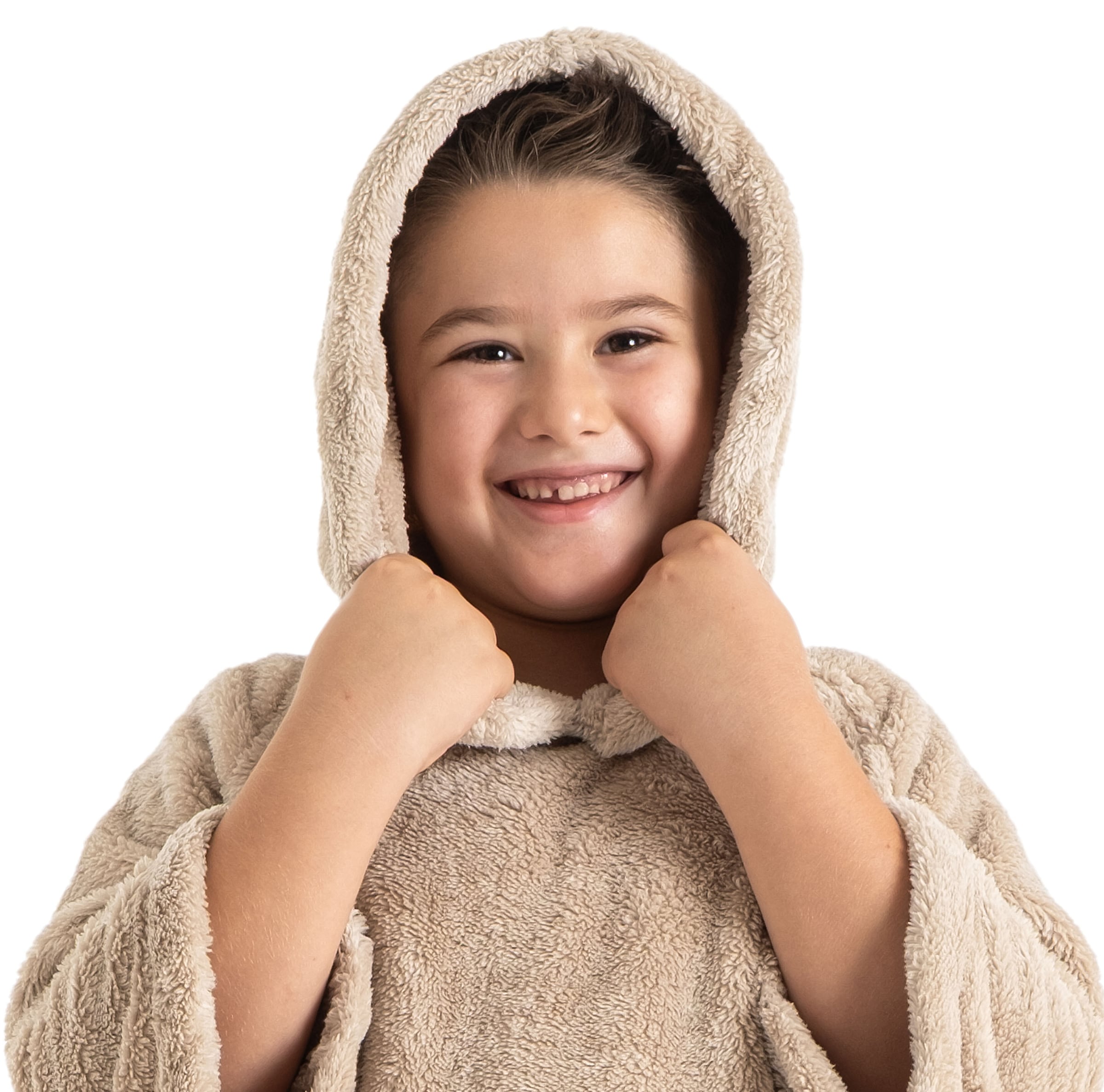 my home Badeponcho »Lillou, für Kinder, ideal für Urlaub oder im Schwimmbad«, (1 St.), weich und kuschelig, Fleece, plüsch, Surfponcho