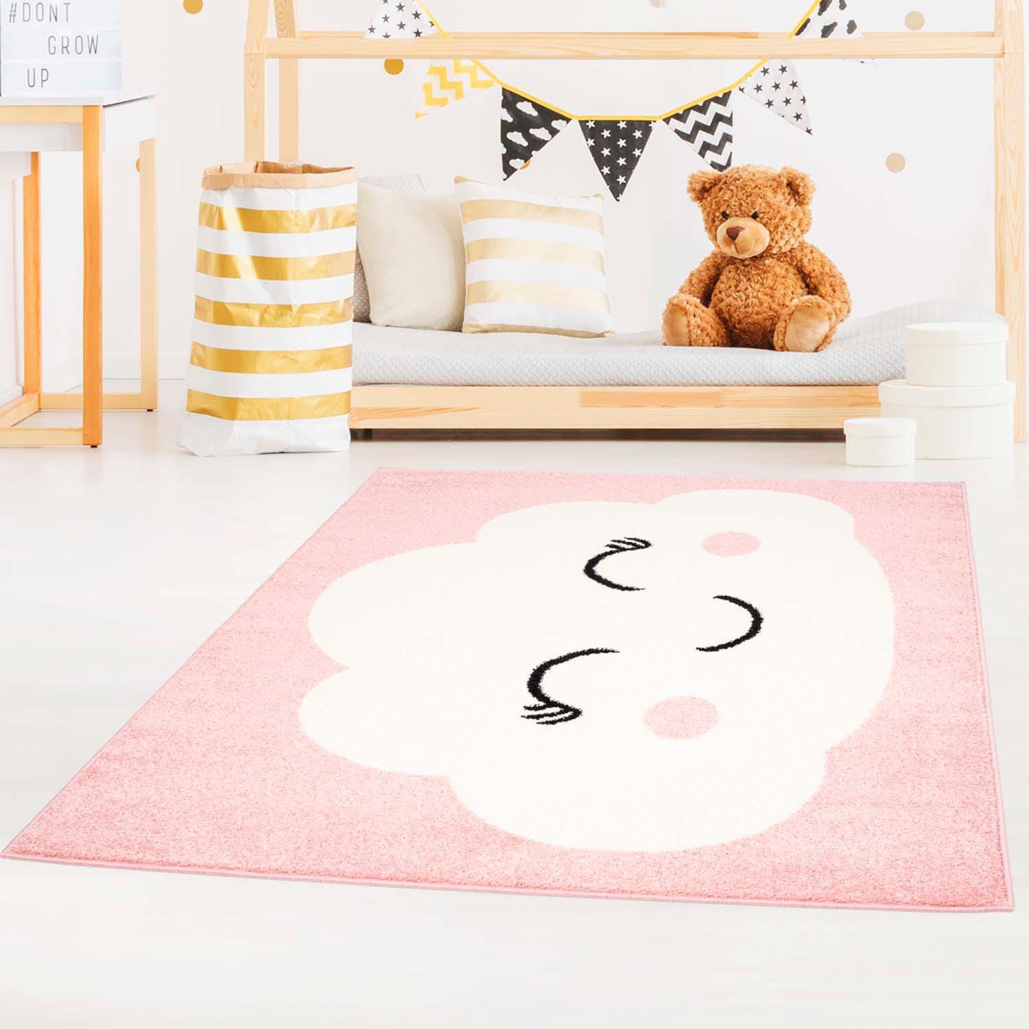 Carpet City Kinderteppich »Bubble Kids 1324« rechteckig 11 mm Höhe Spielteppich, Wolke, Weicher Flor, Pflegeleicht, Kinderzimmer