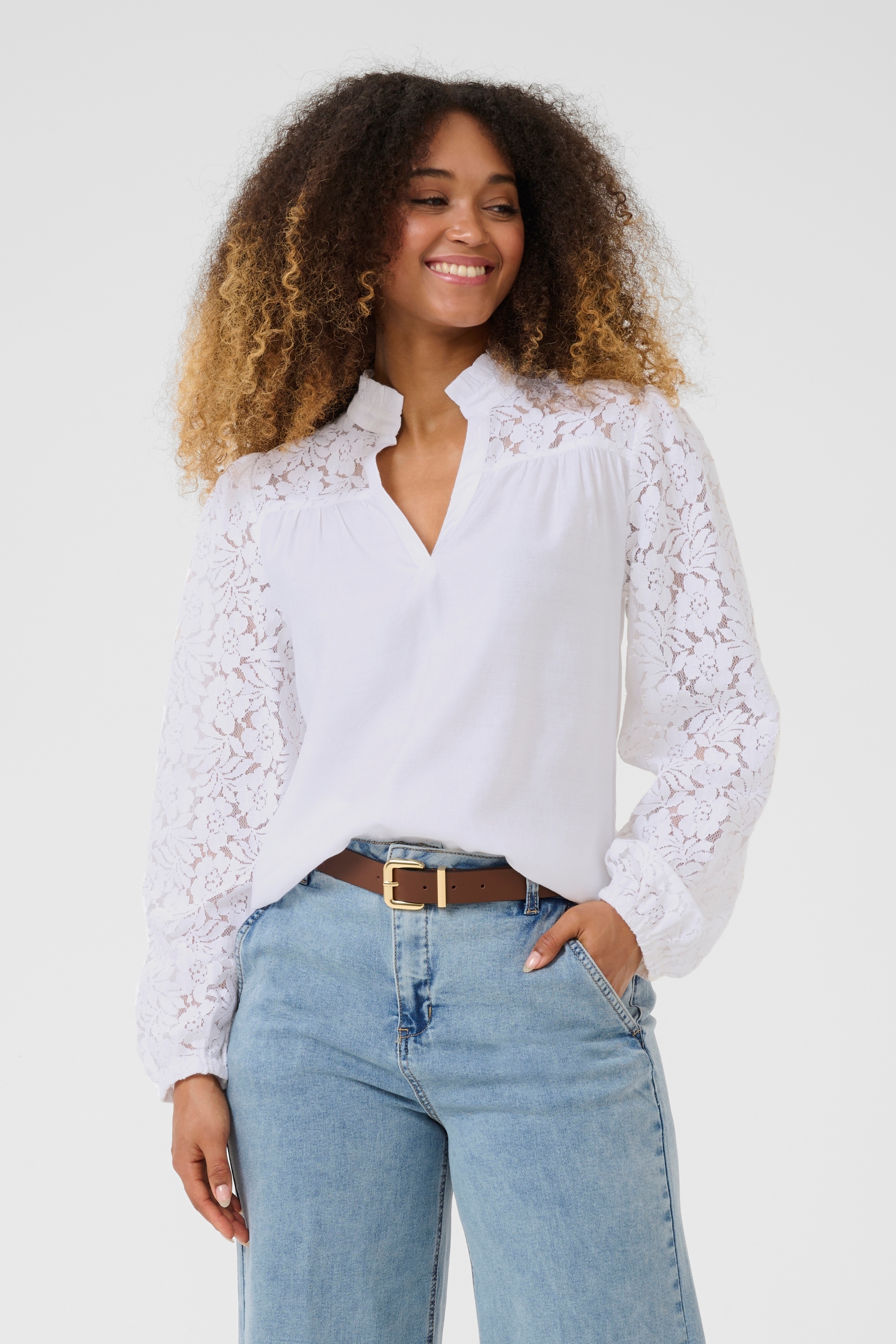 Cream Langarmbluse »Damen Bluse langarm CRLiselin«