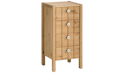 SIT Waschbeckenunterschrank »Frigo«, Mangoholz im Antik-Look mit  Kühlschrankgriffen, Breite 88 cm kaufen | BAUR