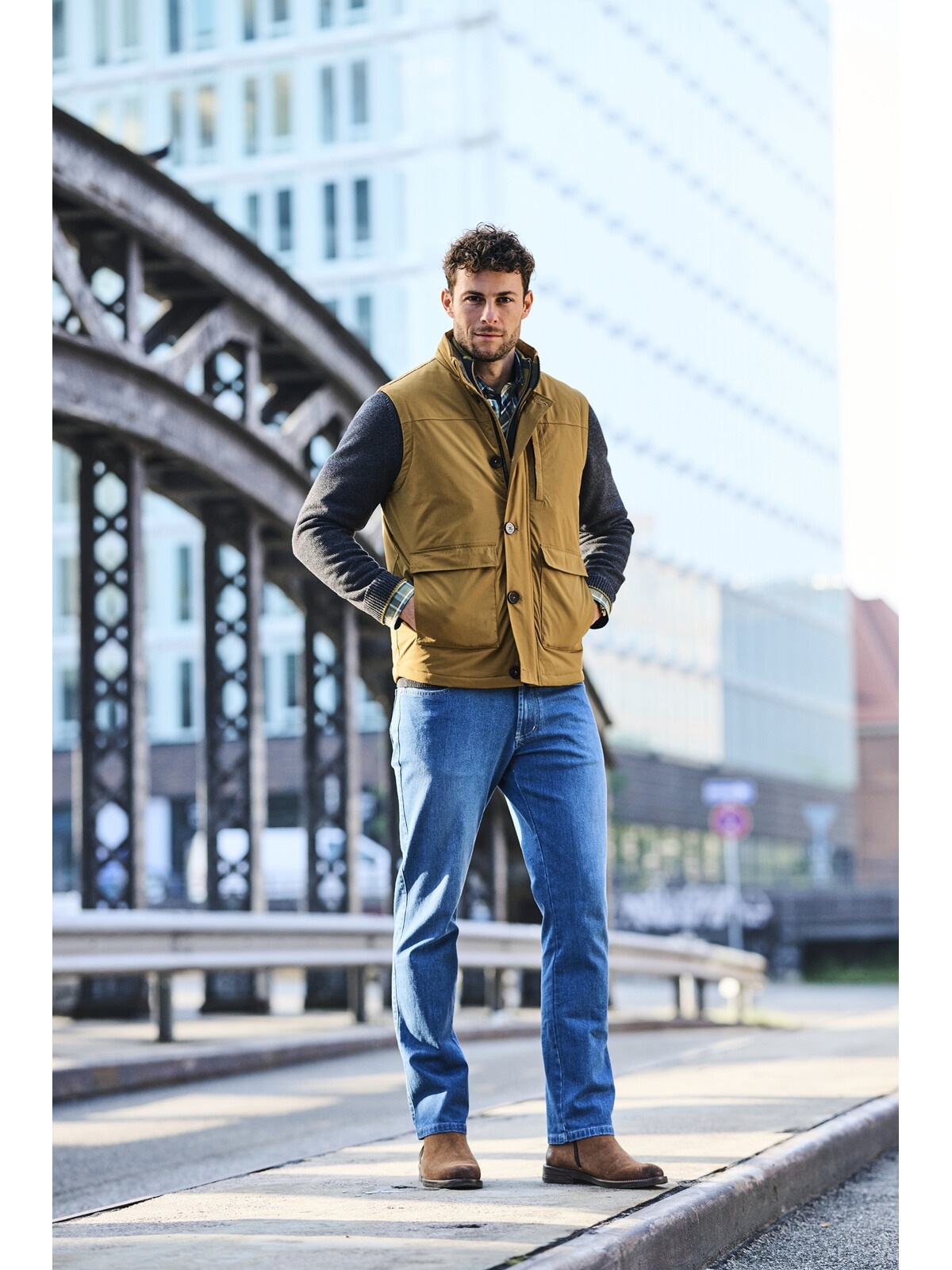 BABISTA FURIO Gilet Matelassé Marron Taille 48 3