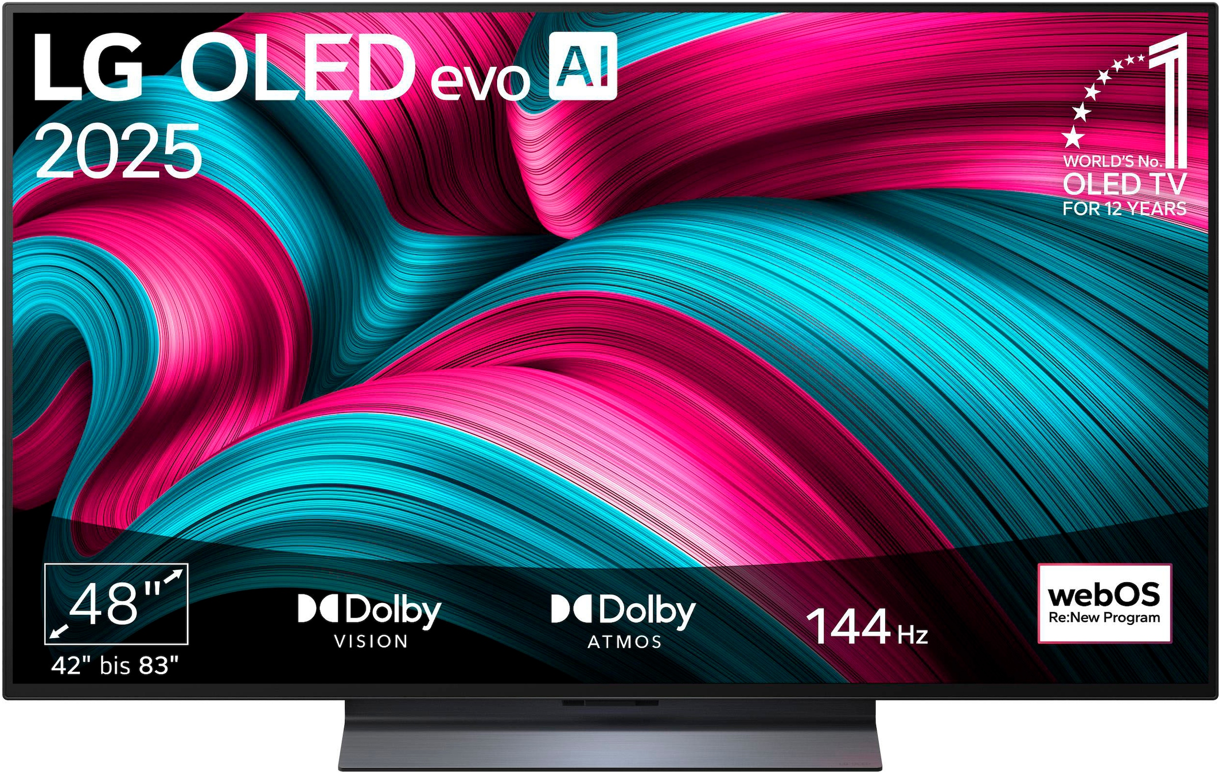 LG OLED-Fernseher "OLED48C5ELB", 48 ′′, grau, Fernseher
