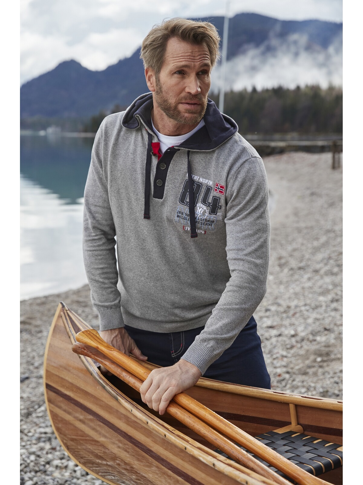 Jan Vanderstorm Kapuzenpullover »Pullover STIGO«