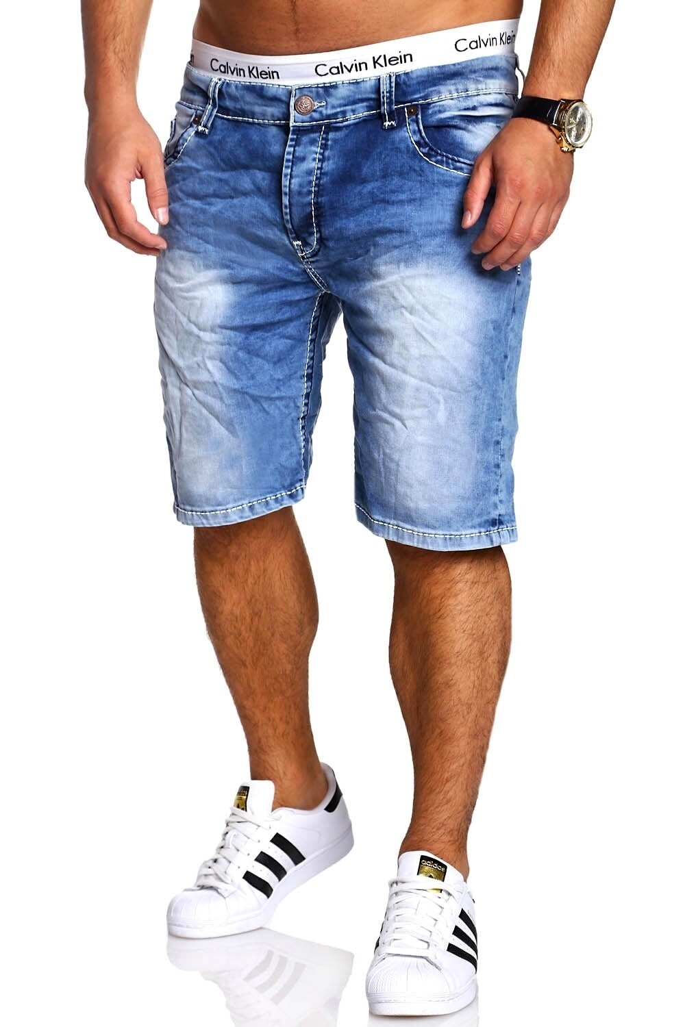 behype Shorts "LIONY", mit modischer Used-Look-Waschung günstig online kaufen