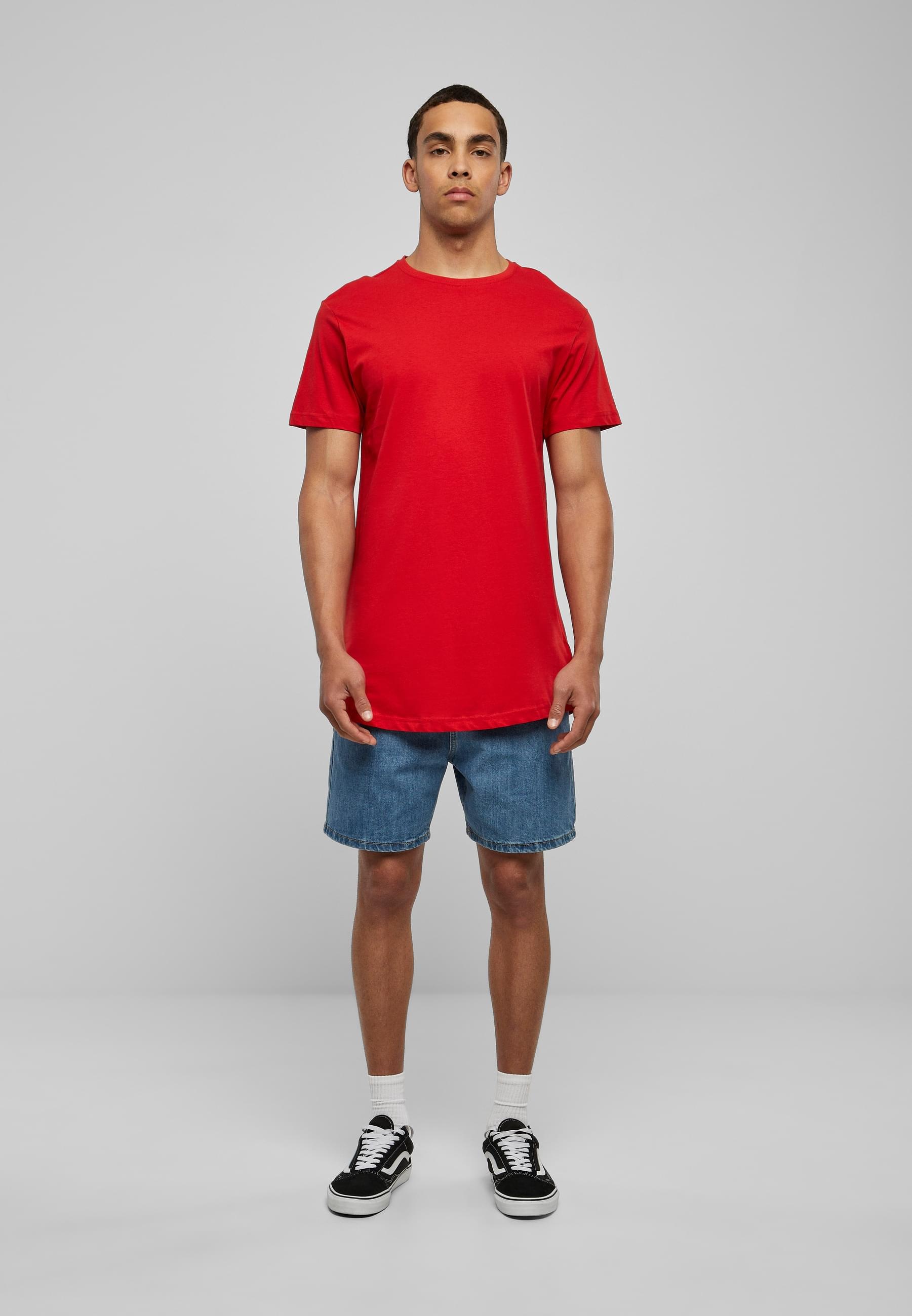 URBAN CLASSICS Kurzarmshirt »Urban Classics Herren Shaped Long Tee«, (1 tlg.)