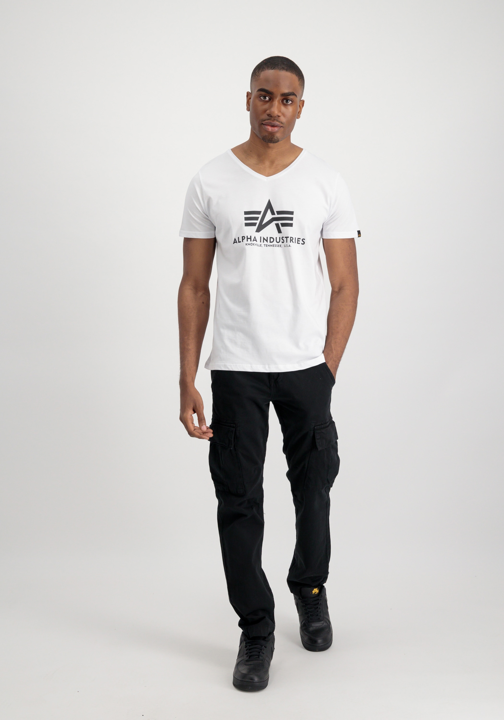 Alpha Industries T-Shirt Industries T« ▷ V-Neck | - T-Shirts BAUR Basic Men kaufen »Alpha