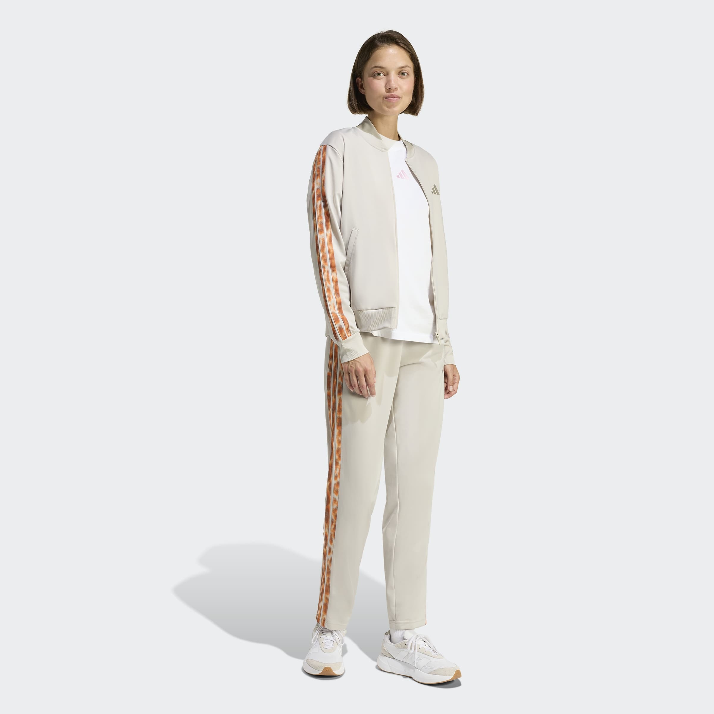 adidas Sportswear Trainingsanzug "3-STRIPES LEOPARD PRINT" 2 tlg. günstig online kaufen