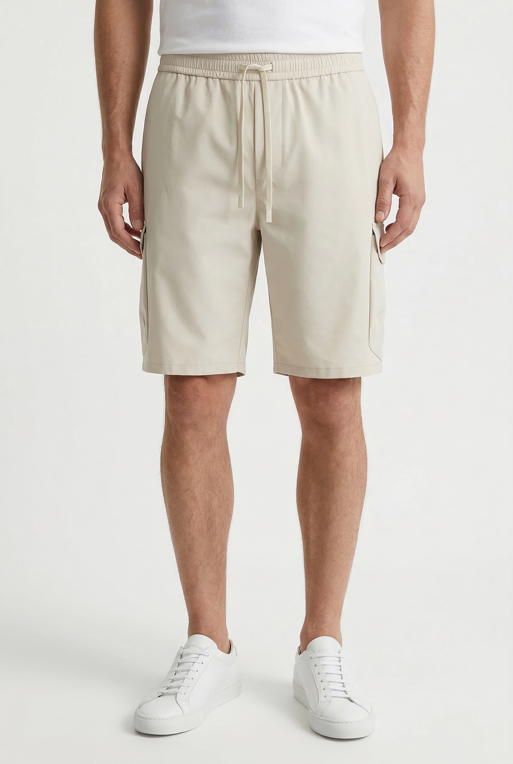 BOSS GREEN Shorts "S Urbanex-Cargo" mit Cargotaschen Cargohose Stretchhose Businesshose Anzughose