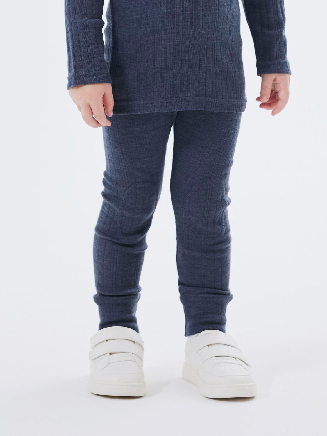 Leggings »NMMWANG WOOL NEEDLE LONGJOHN SOLID NOOS«, aus reiner Merinowolle