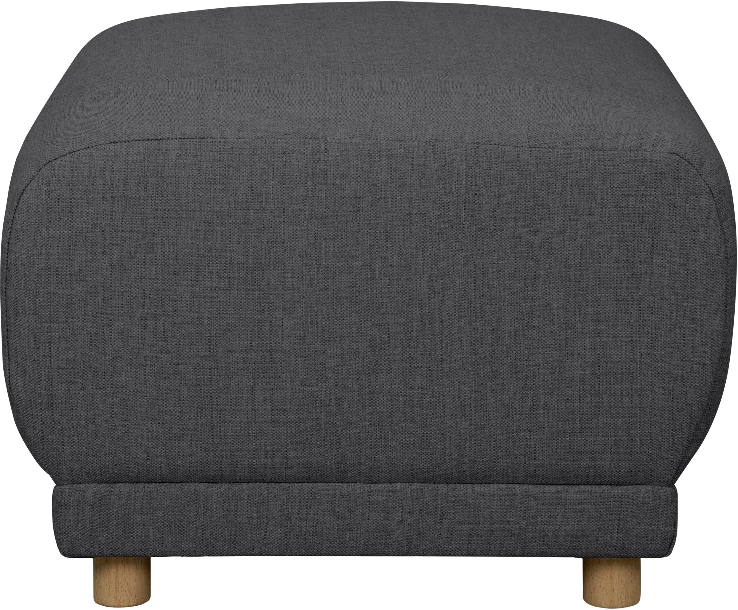 Home affaire Polsterhocker »LEMPS«, klein passend zur Serie, B/T/H: 70/70/46 cm