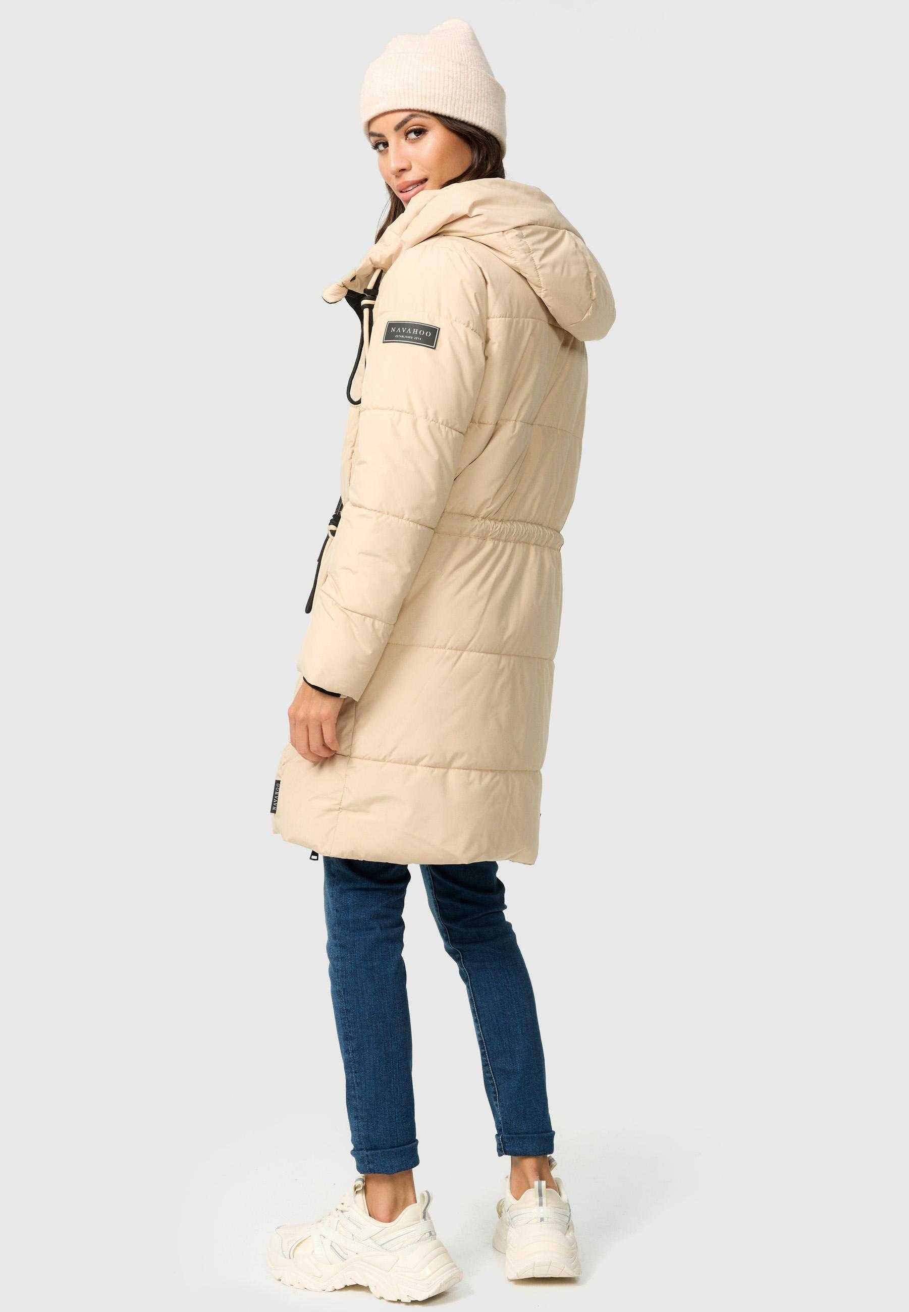 Navahoo Steppmantel »Zuckertatze XIV«, Stylischer Winterparka mit verstellbarer Kapuze
