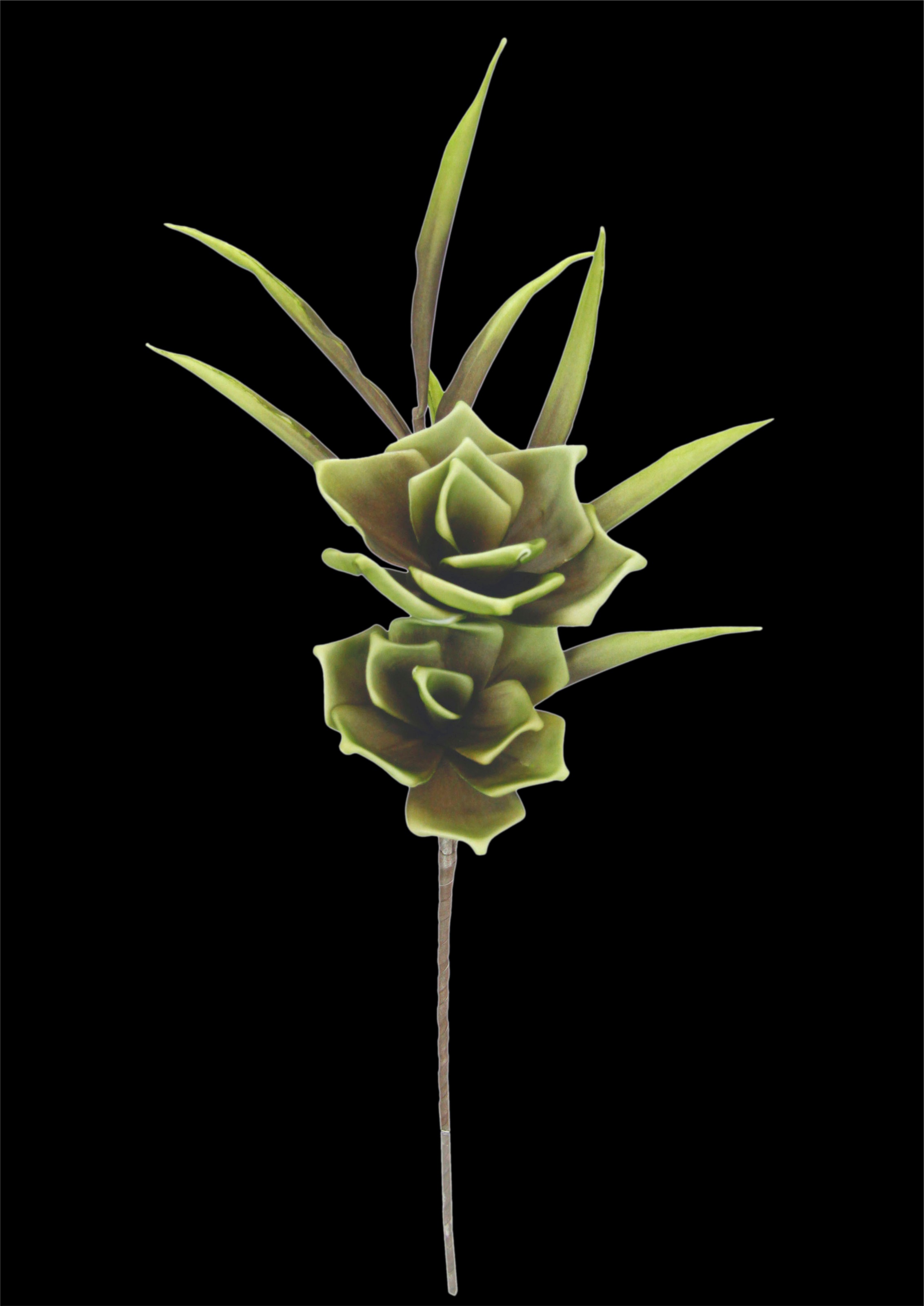 I.GE.A. Kunstblume "Softschaum-Rose", Rosenzweig günstig online kaufen