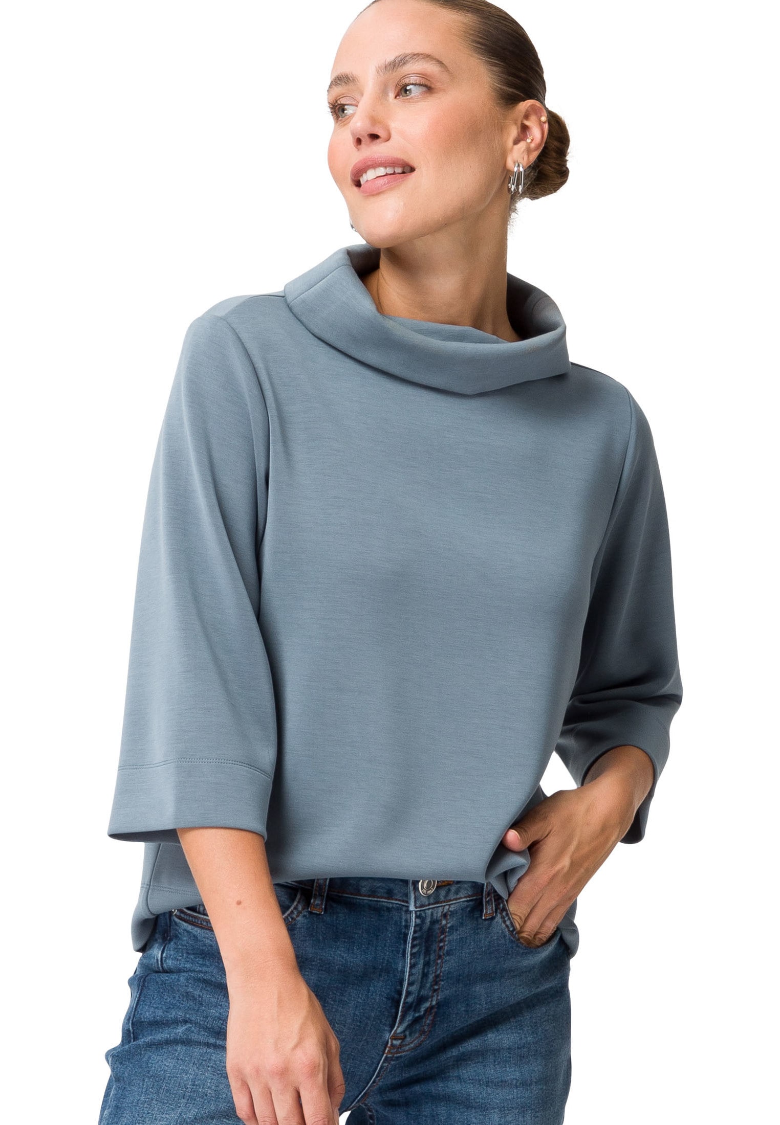 Sweatshirt »zero Sweatshirt aus softem Modal Mix«, Plain/ohne Details