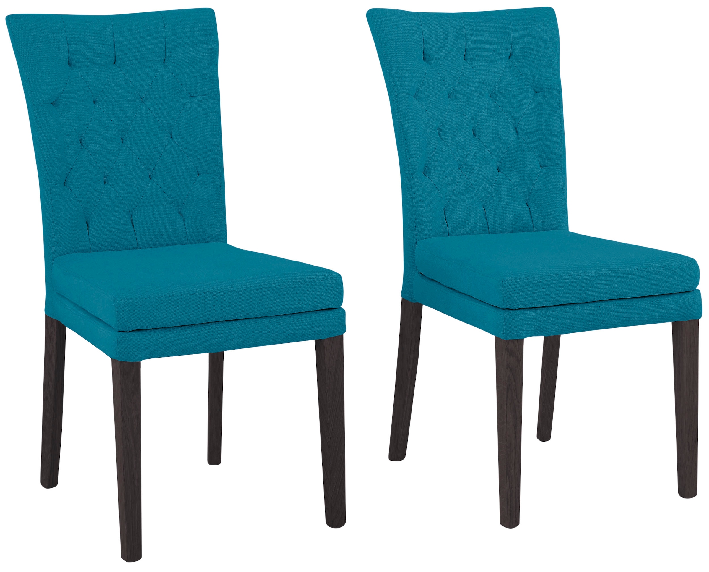 Home affaire 4-Fußstuhl "Colorado" (Set) 2 Stk.Beine aus Buche, wengefarben günstig online kaufen