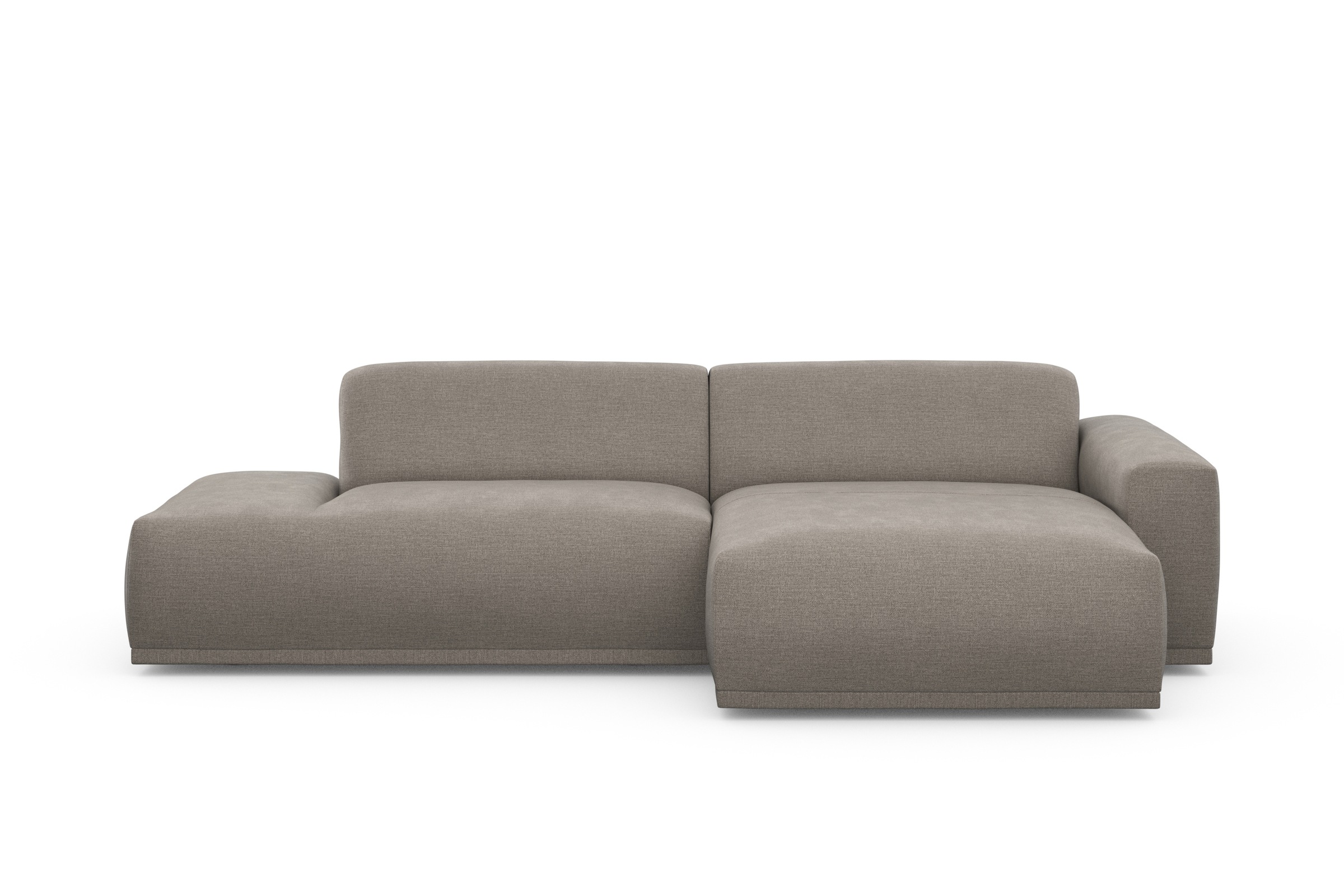 TRENDMANUFAKTUR Ecksofa Braga, aus 2 Teilen, moderner Cord-Stoff