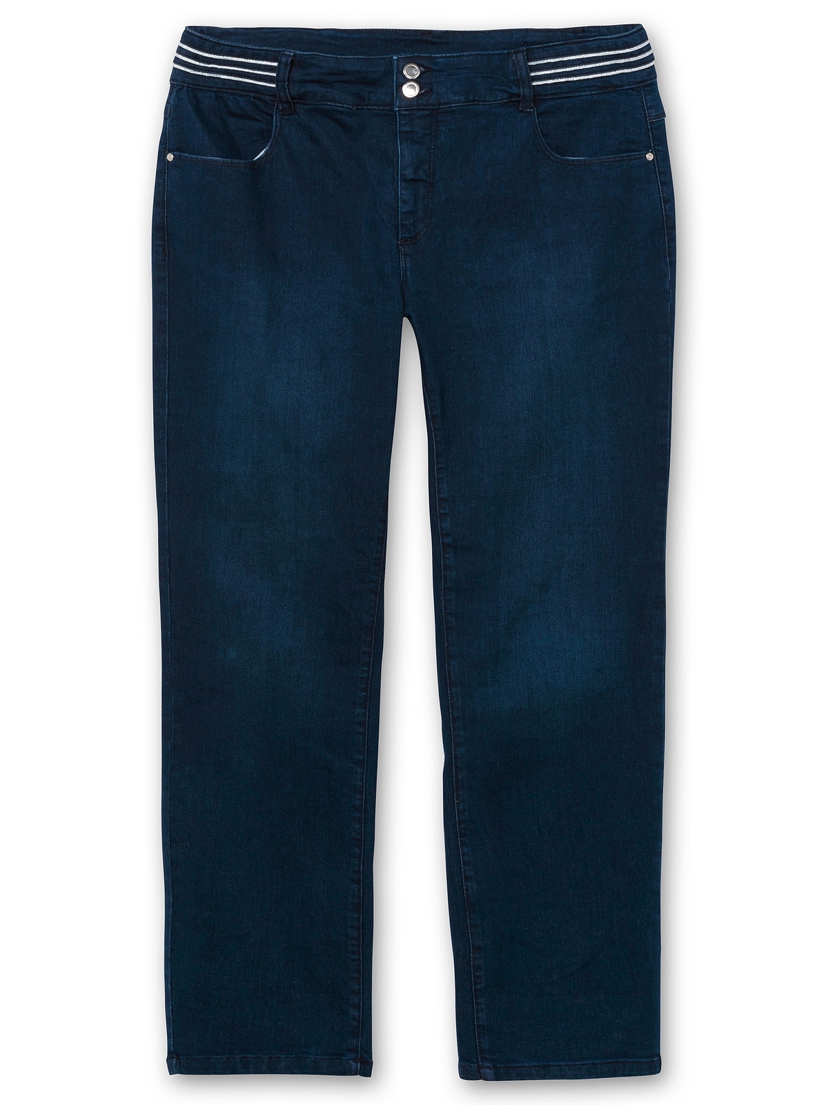 Sheego Stretch-Jeans »Große Größen«, mit Glitzer-Zierband am Bund