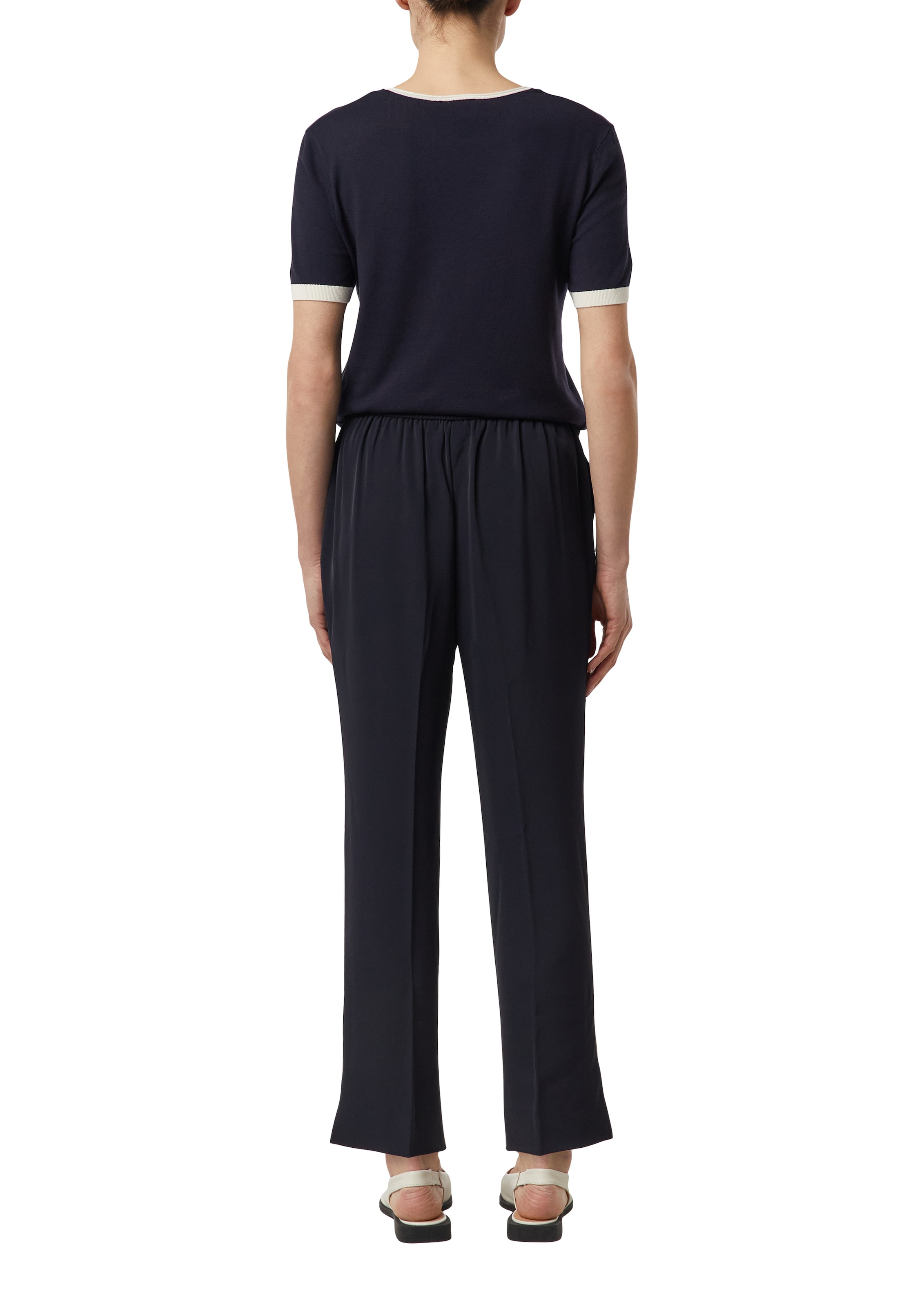 Comma Stoffhose  mit Gummizug und Kordelzug