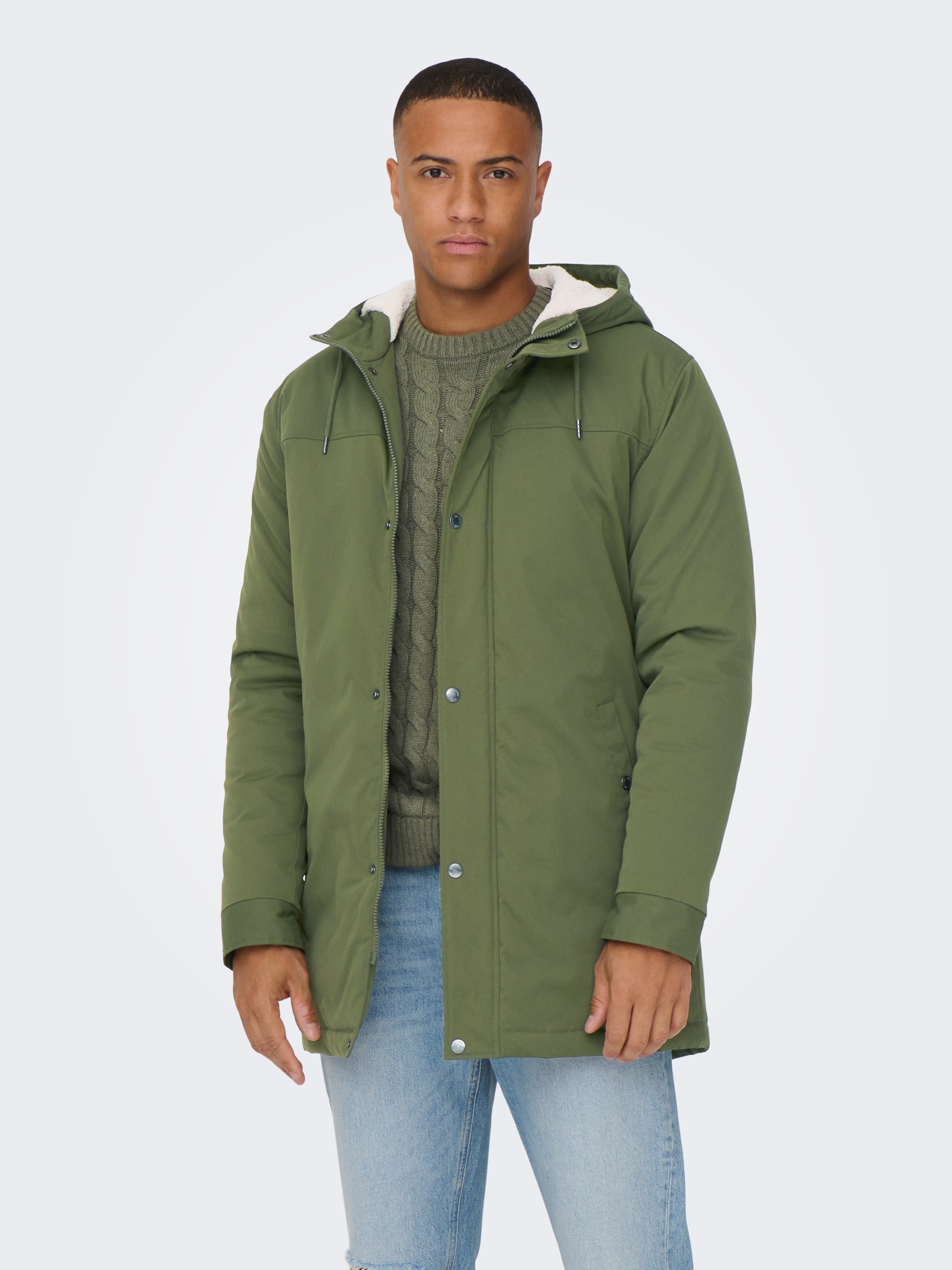 ONLY & SONS Parka »ONSALEXANDER LIFE PARKA OTW VD« mit Kapuze Polyester, regular fit