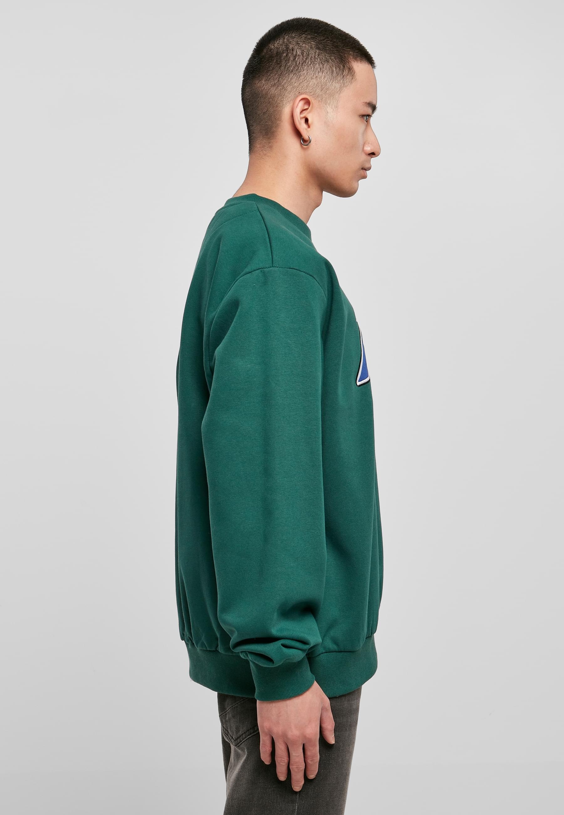 Karl Kani Rundhalspullover »Karl Kani Herren KU224-005-1 KK Varsity OS Crew dark green«, (1 tlg.)
