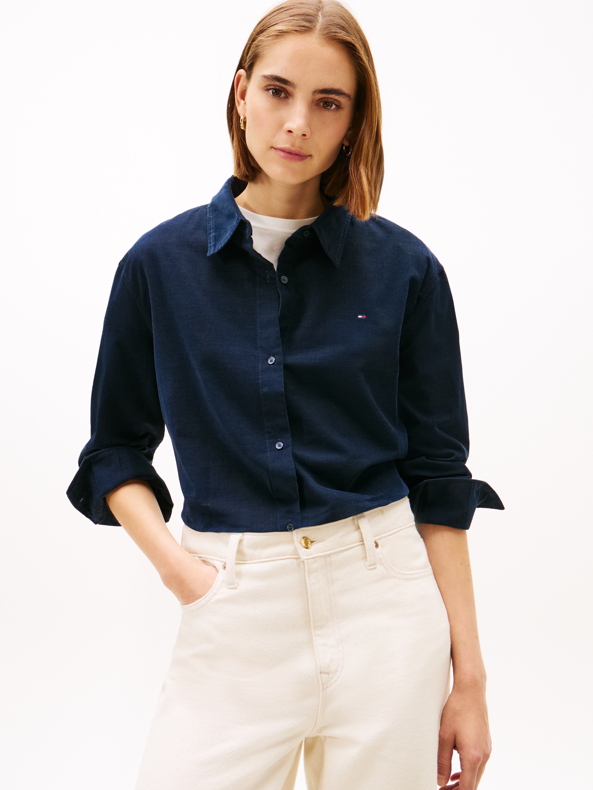 Tommy Hilfiger Shirtbluse "CORDUROY RELAXED SHIRT" günstig online kaufen