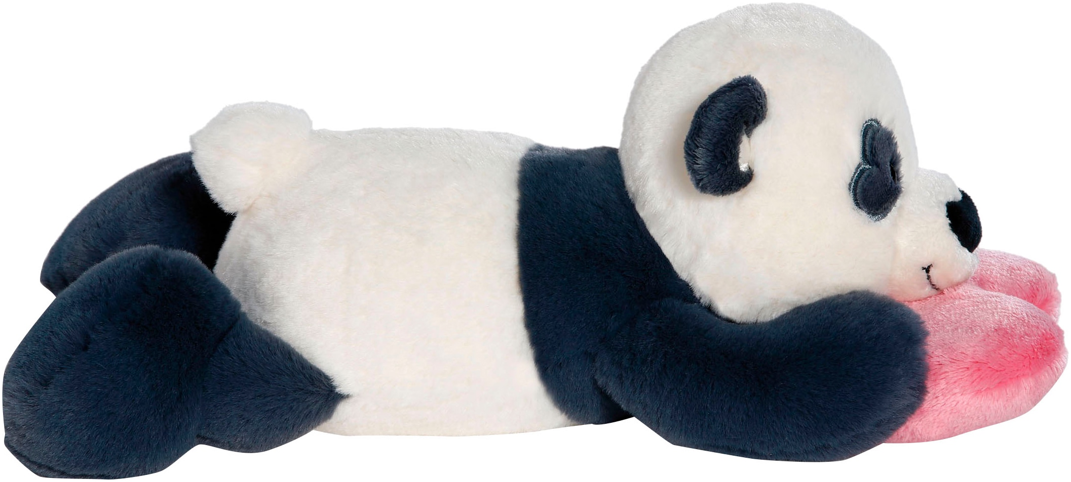 Nici Kuscheltier »Love, Panda mit Herz, 20 cm liegend«, liegend; enthält recyceltes Material (Global Recycled Standard)