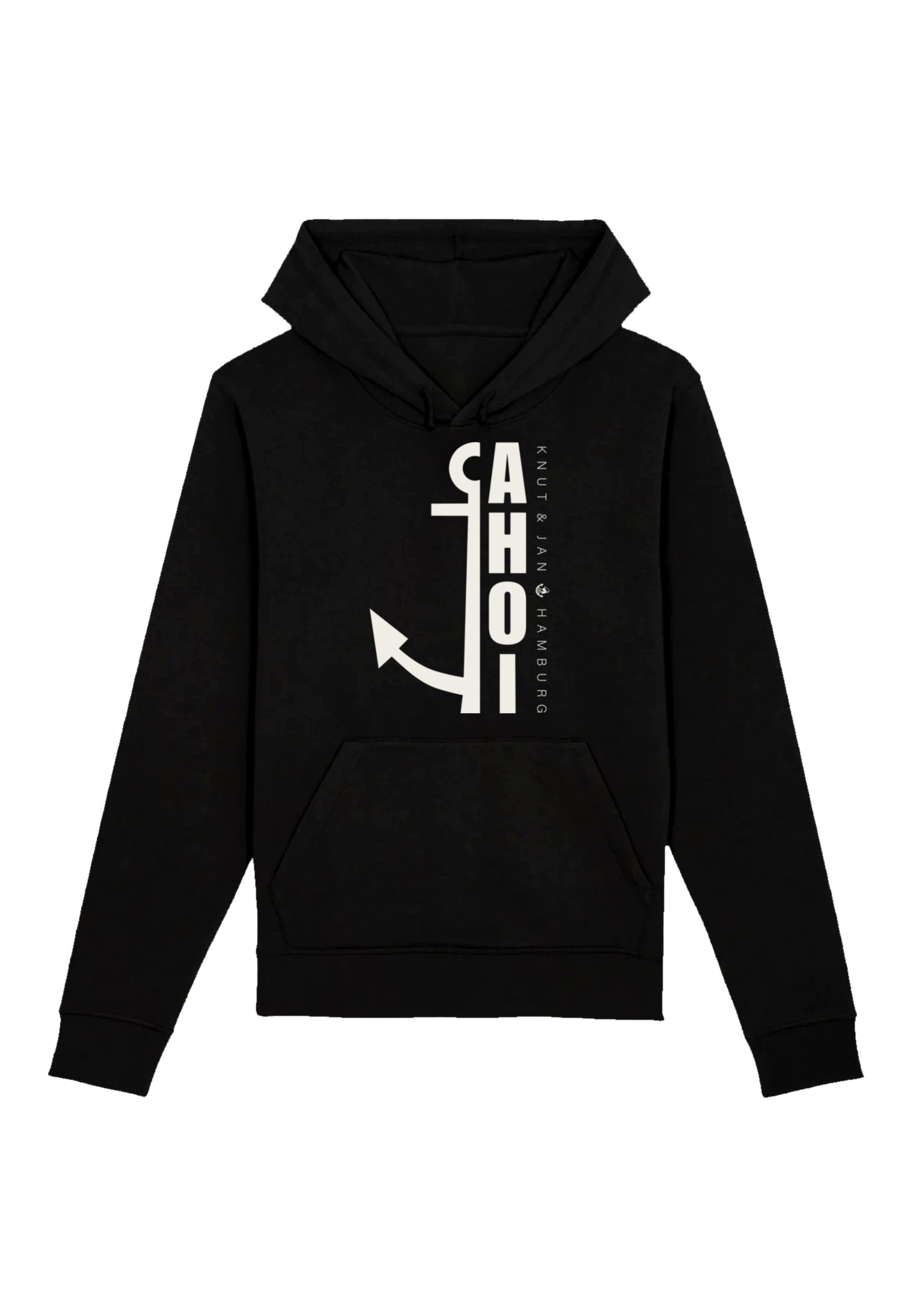 F4NT4STIC Kapuzenpullover »Ahoi Anker Crop Knut & Jan Hamburg«, Premium Qualität