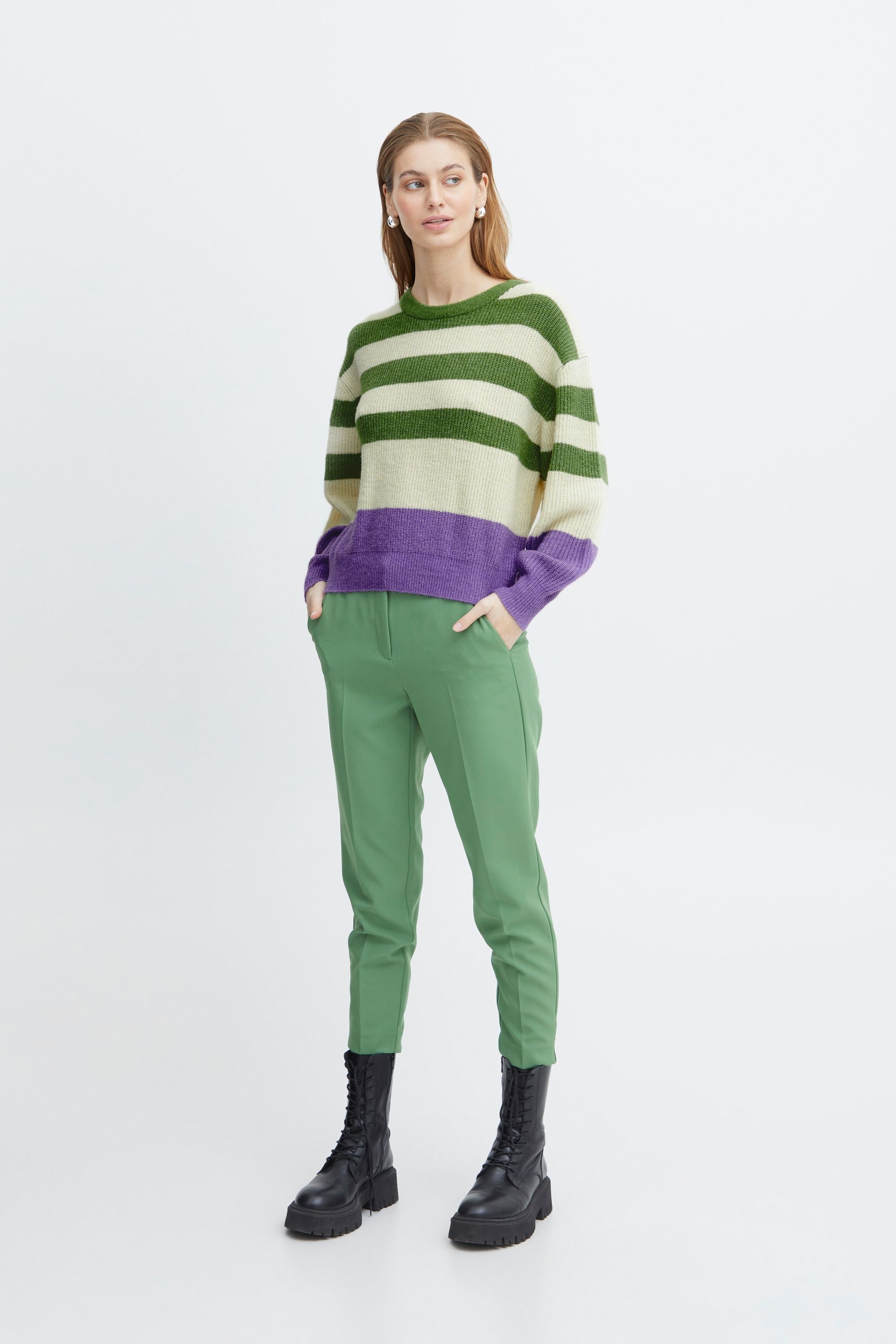 Ichi Strickfleece-Pullover »Strickpullover IHDusty«