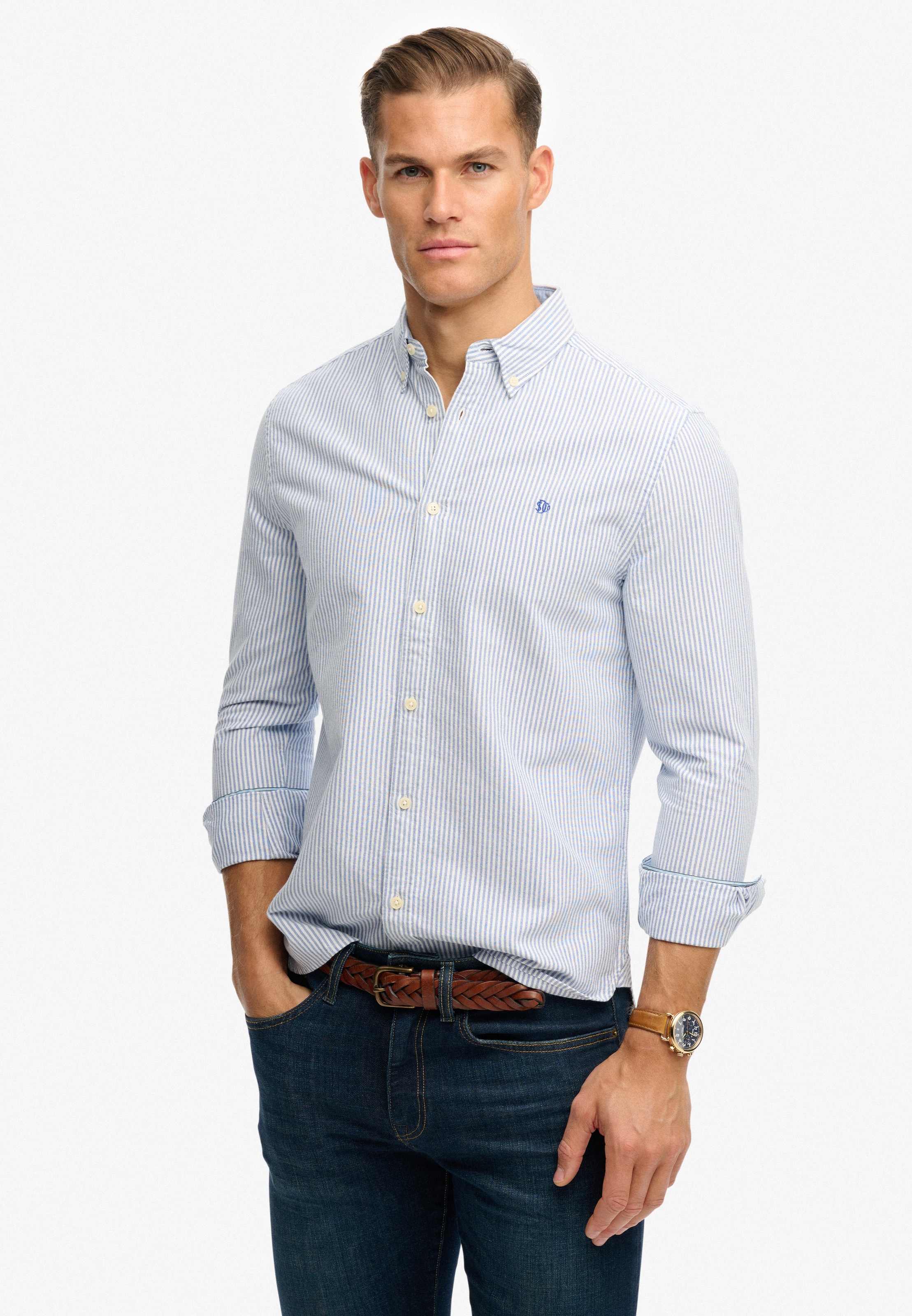 Superdry Langarmhemd "PREPPY OXFORD L/S SHIRT" Baumwolle, regular fit günstig online kaufen