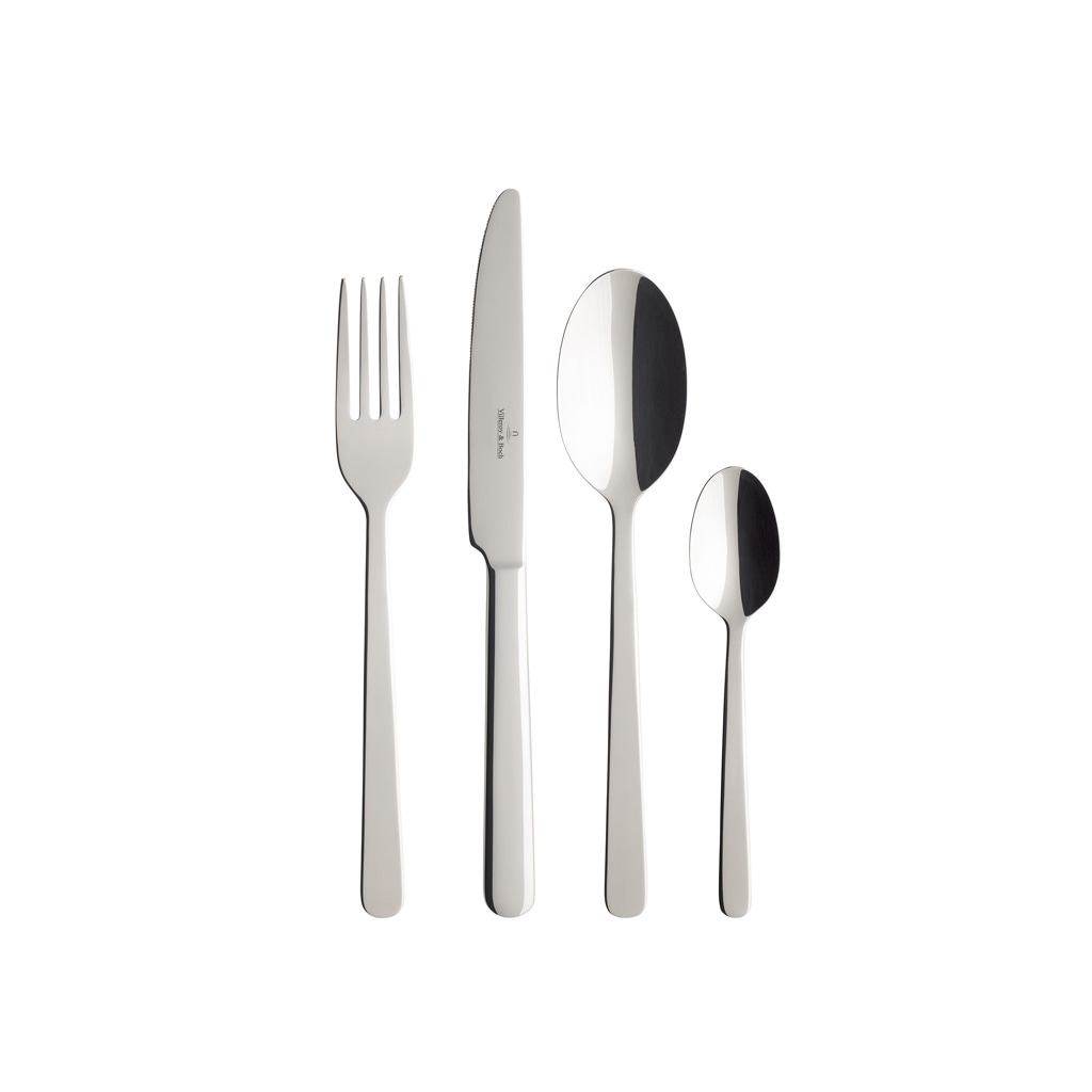 Villeroy & Boch Besteck-Set "Tafelbesteck Louis 144er Set silber" Spülmaschinenfest