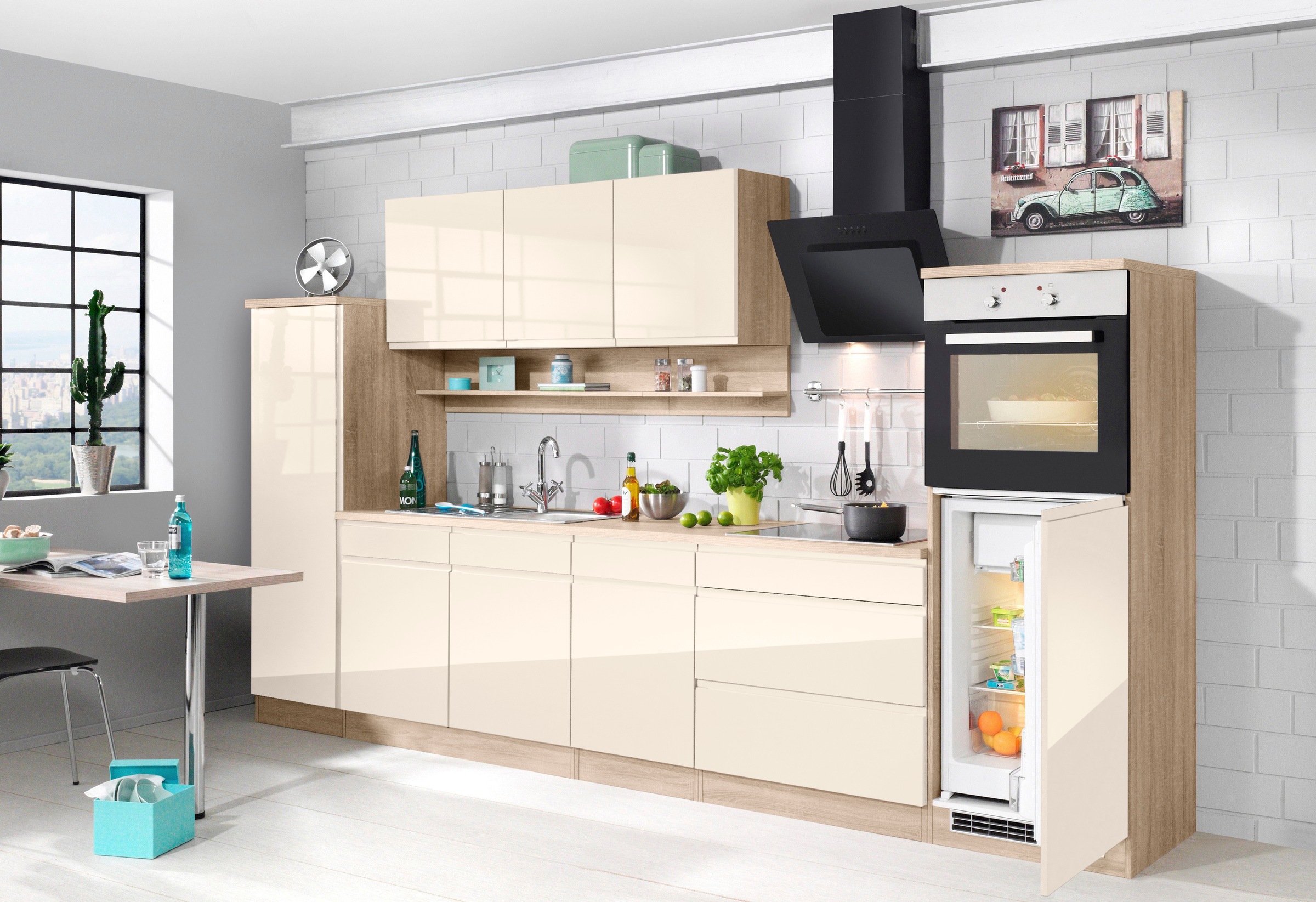 HELD MÖBEL Spülenschrank »Virginia«, 100 cm breit, inklusive Einbauspüle