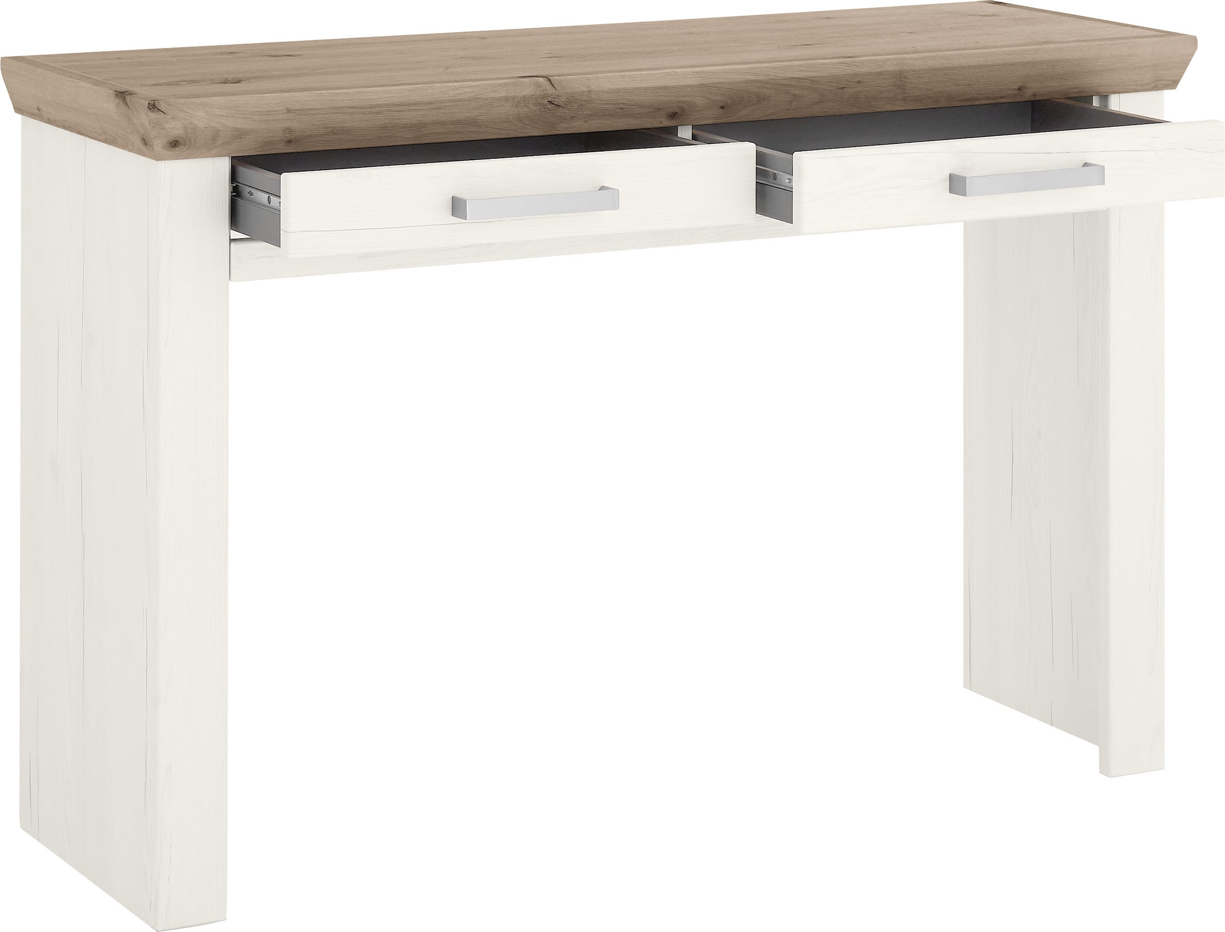 set one by Musterring Schminktisch, (1 St.), mit zwei Schubkästen, Landhausstil, Metallgriff, B 123 x H 80 x T 40cm